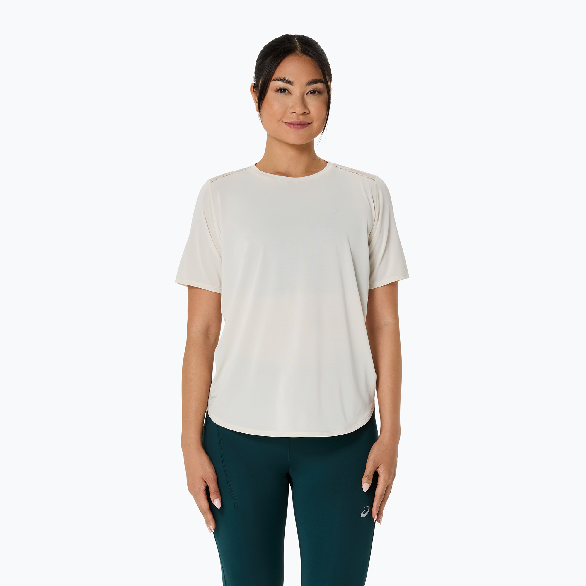 Koszulka do biegania damska ASICS Road Top birch 