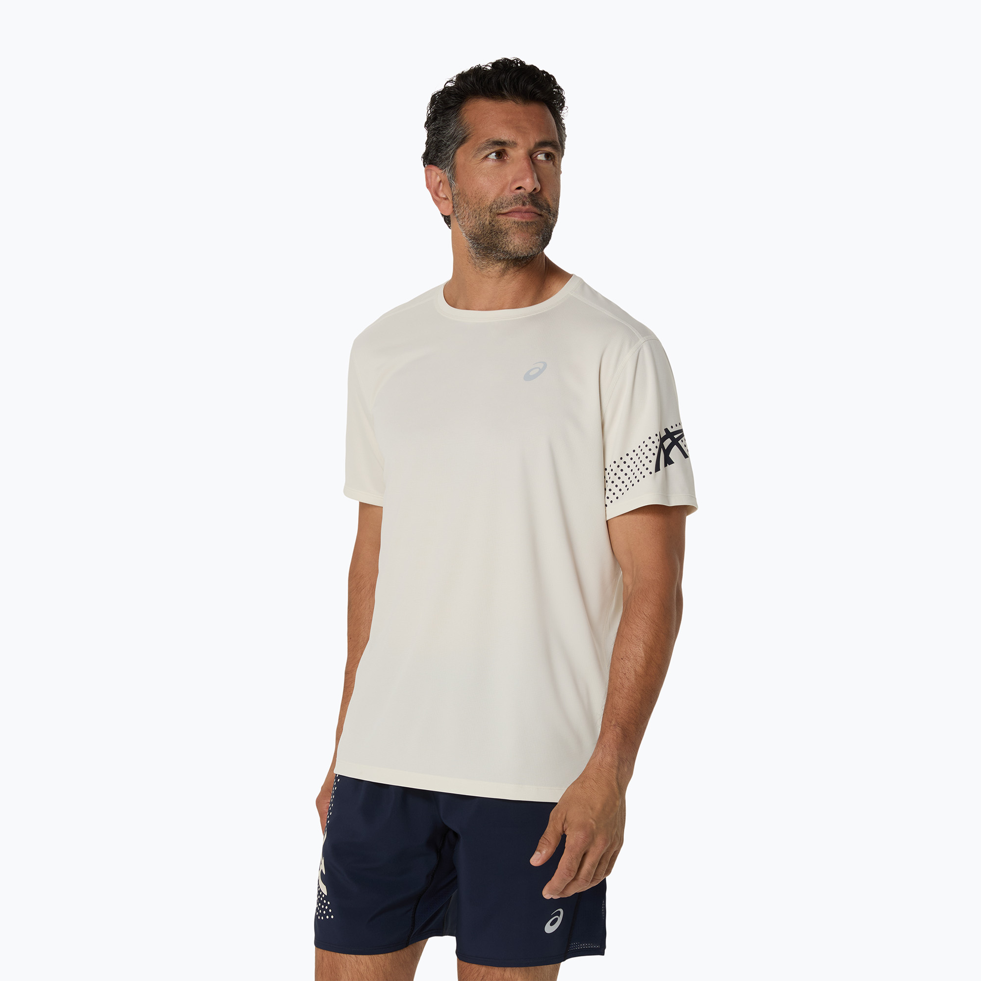 Koszulka do bieganie męska ASICS Icon SS Top birch 