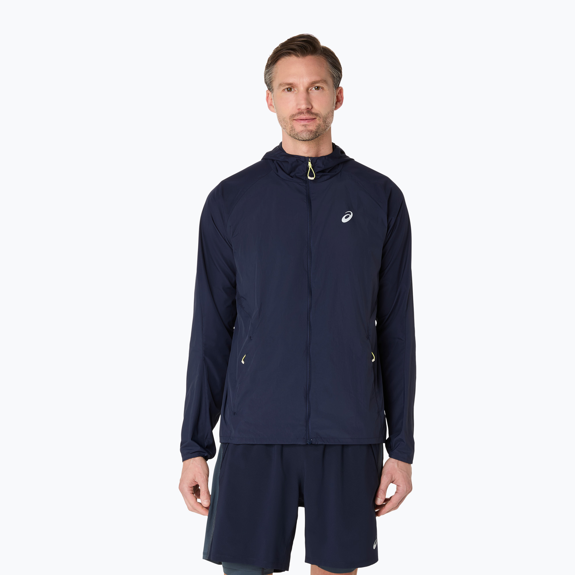 Geacă de alergare pentru bărbați ASICS Road Packable Jacket midnight