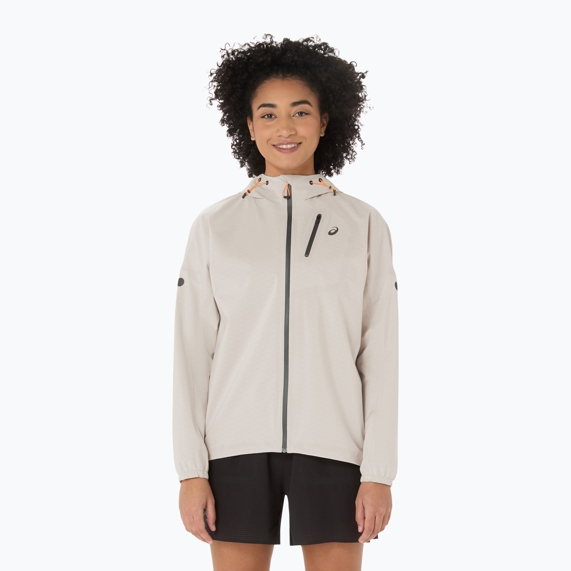 Kurtka do biegania damska ASICS Fujitrail Elite Waterproof cream 