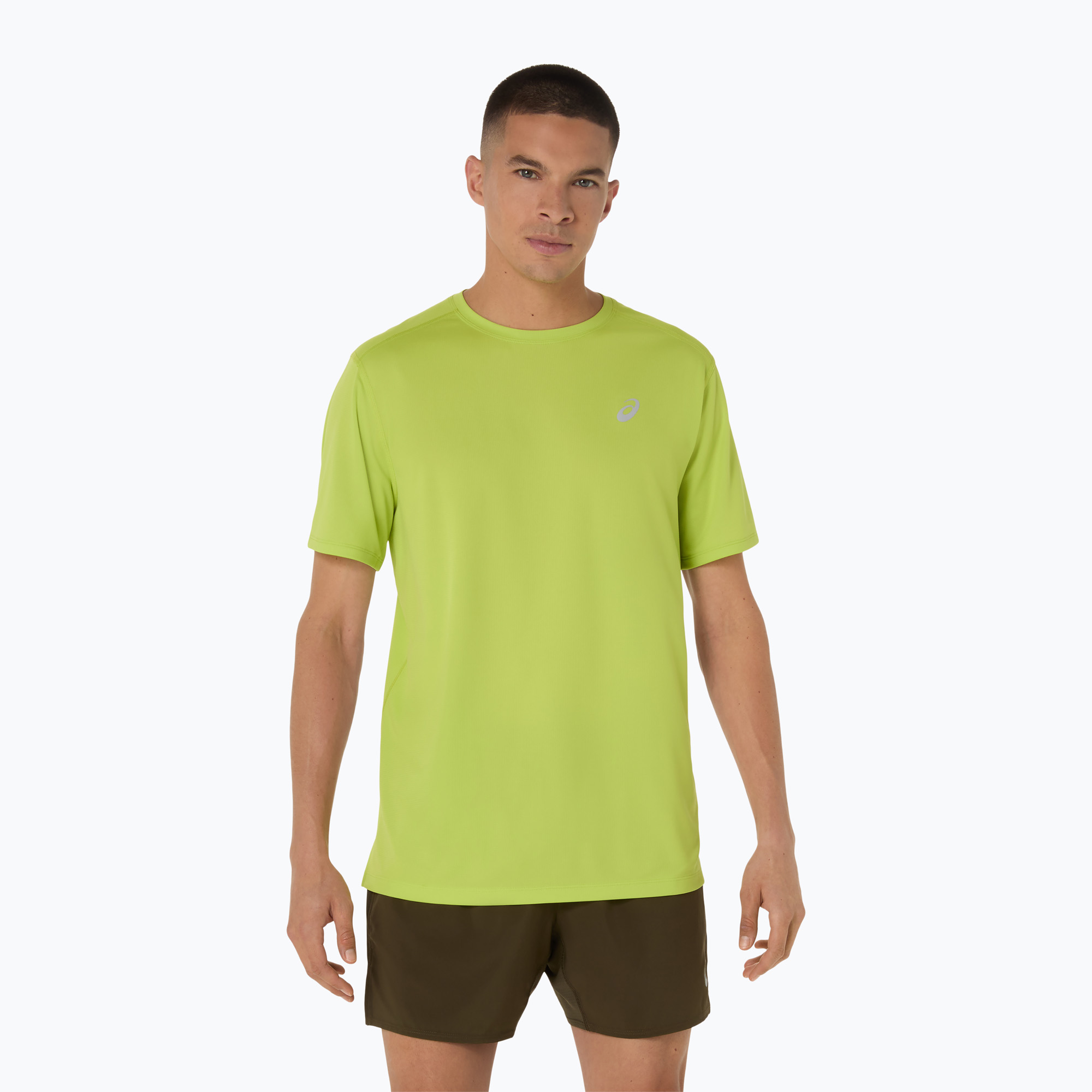 Koszulka do biegania męska ASICS Core neon lime 