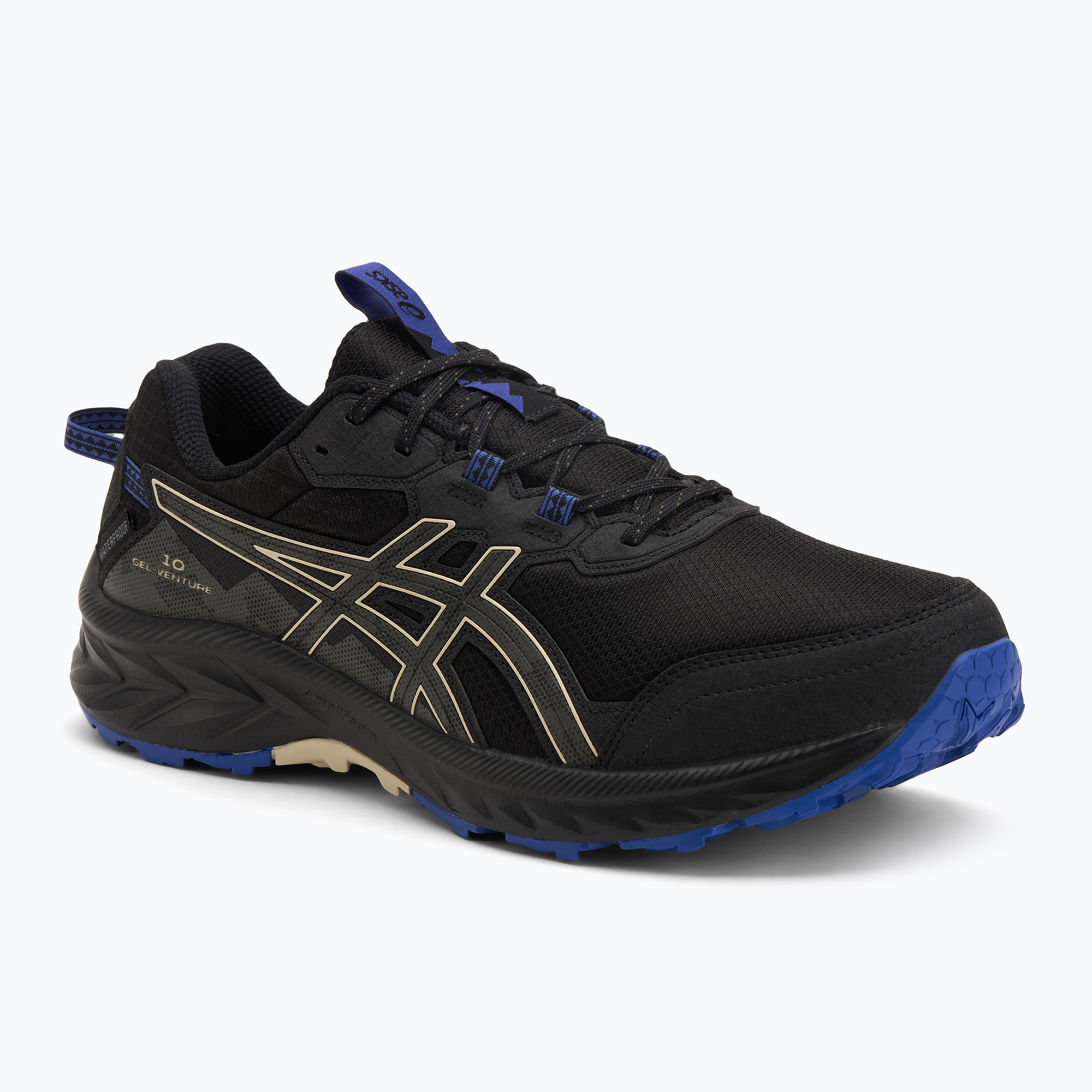Pánske bežecké topánky ASICS Gel-Venture 10 Waterproof black/brown stone (Gel-Venture 10 Waterproof 1011B965-002)