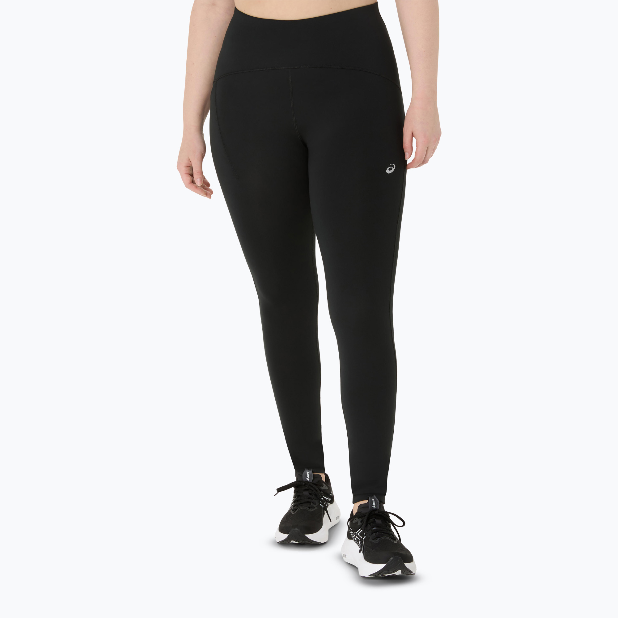 Legginsy do biegania damskie ASICS Road Winter High Waist performance black 