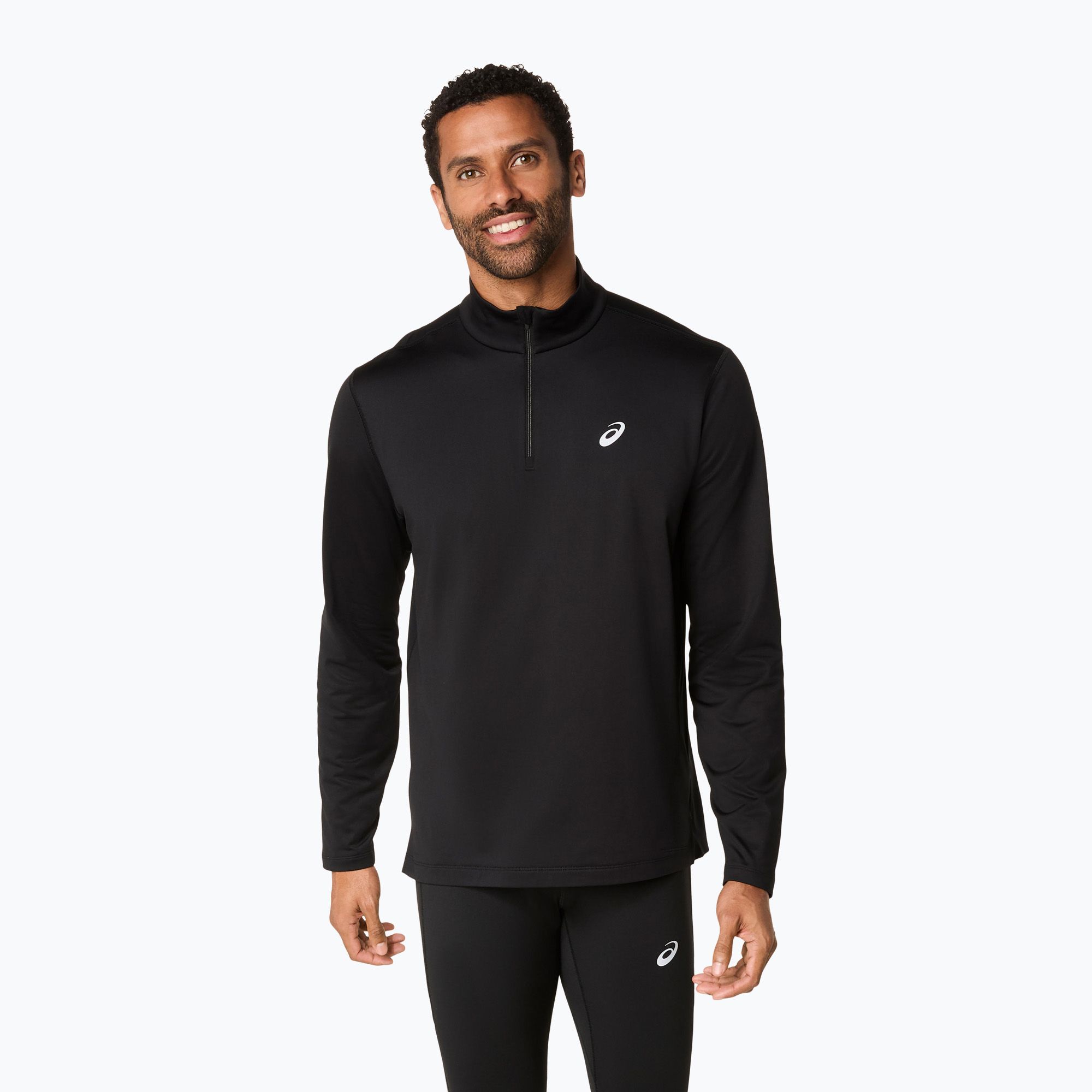 Bluza do biegania męska ASICS Core Half Zip Winter performance black 