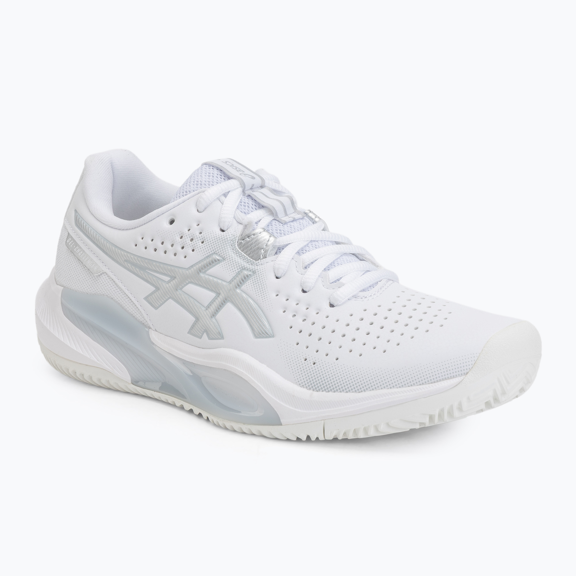 Dámske tenisové topánky ASICS Gel-Challenger 15 Clay W white/pure silver (Gel-Challenger 15 Clay W 1042A293-101)
