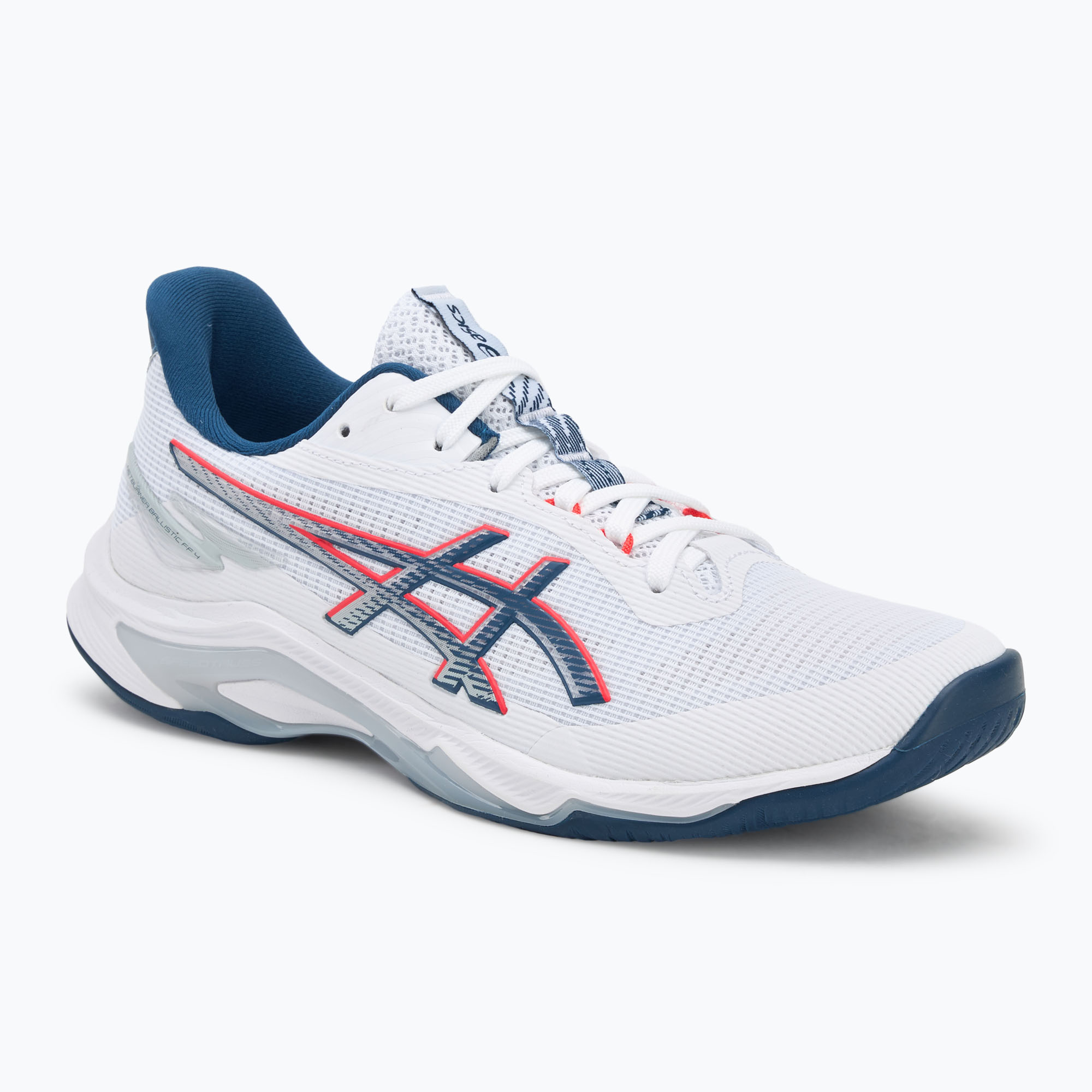 Buty do siatkówki męskie ASICS Netburner Ballistic FF 4 white/mako blue 
