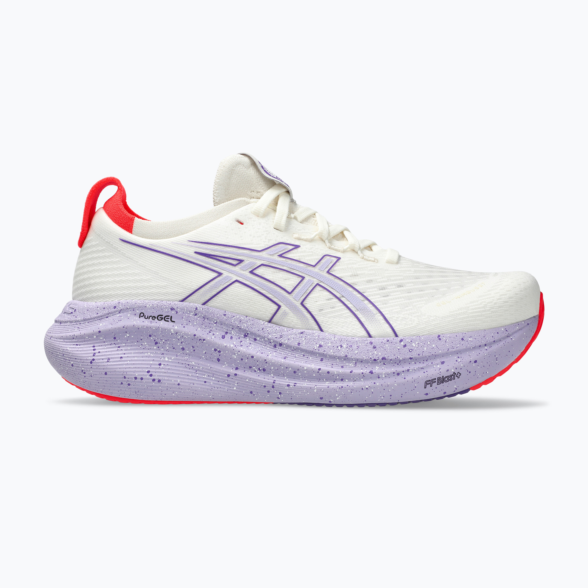 Încălțăminte de alergare pentru femei Asics Gel-Nimbus 27 Tokyo cream/edo purple (Gel-Nimbus 27 Tokyo 1012B913-500)