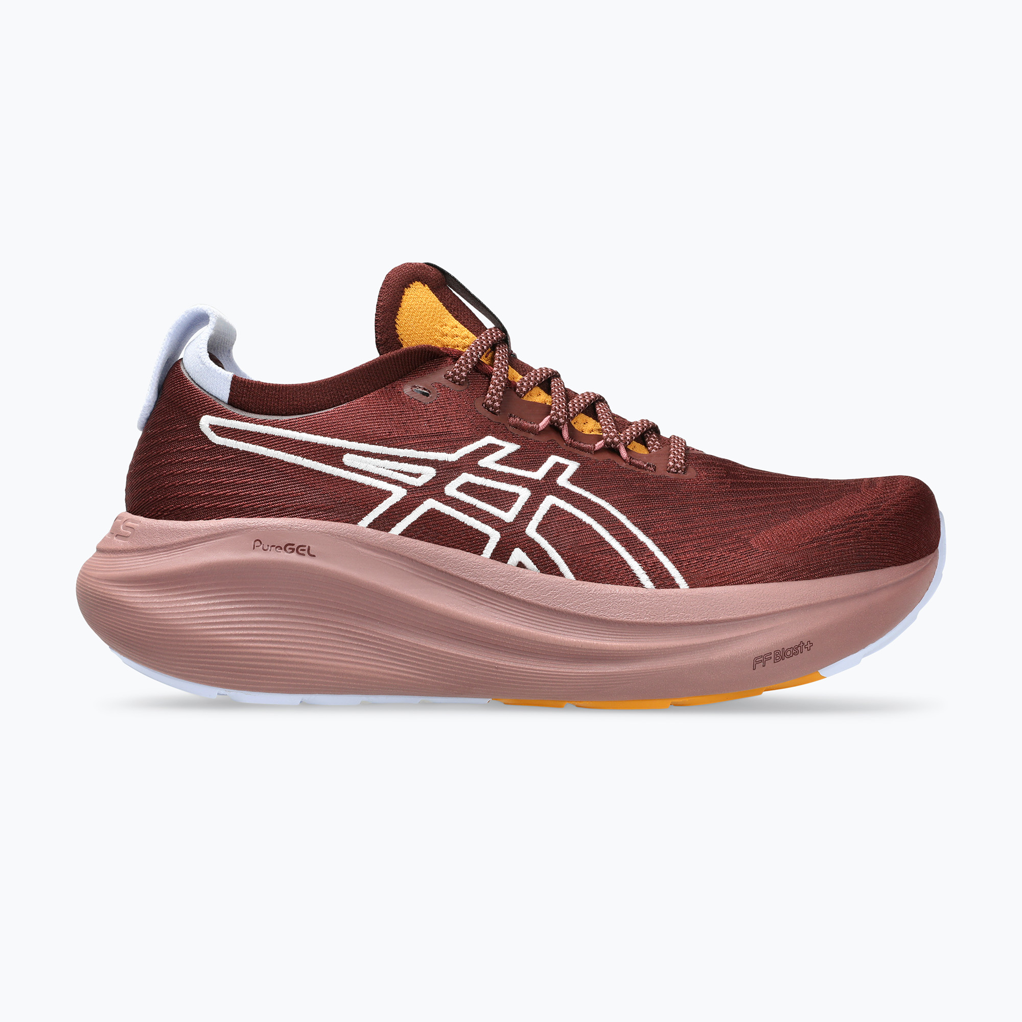 Buty do biegania damskie ASICS Gel-Nimbus 27 TR nature bathing/dark red planet 