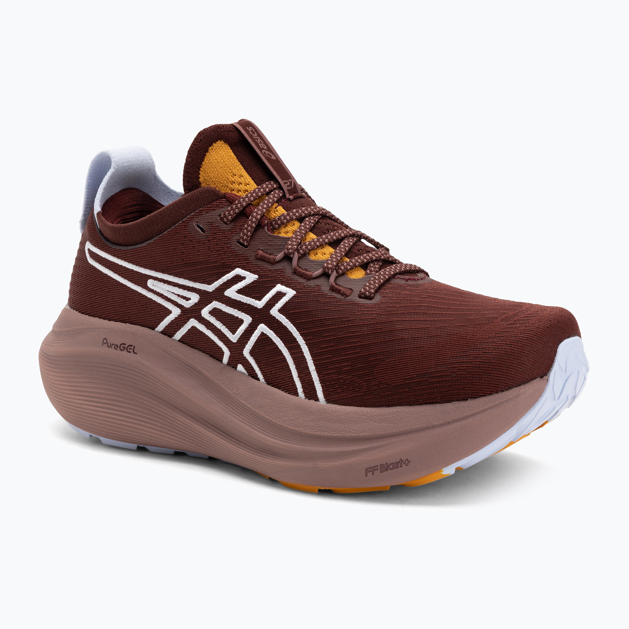 Buty do biegania damskie ASICS Gel-Nimbus 27 TR nature bathing/dark red planet 