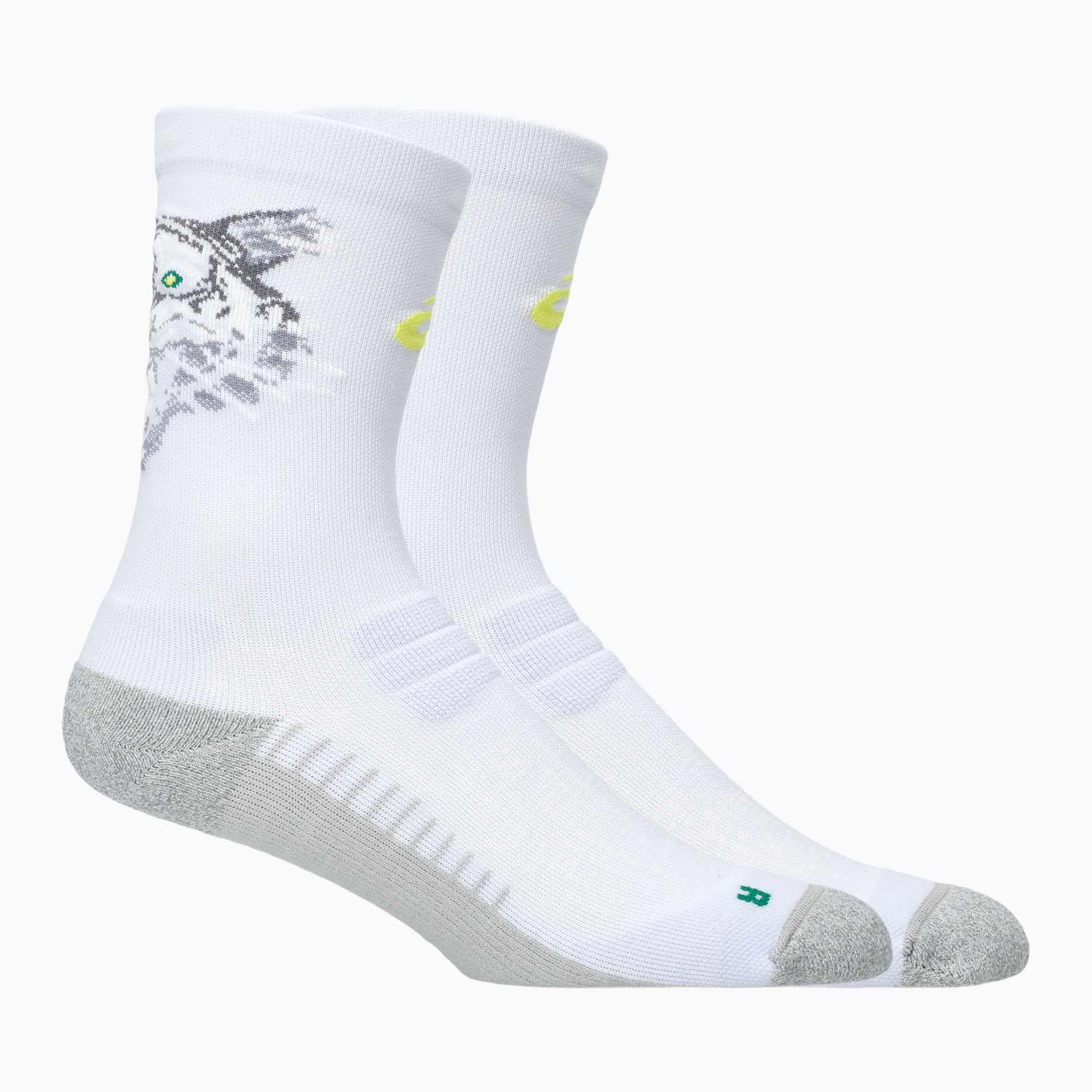 Чорапи ASICS Performance Run Crew waterscape / electric lime