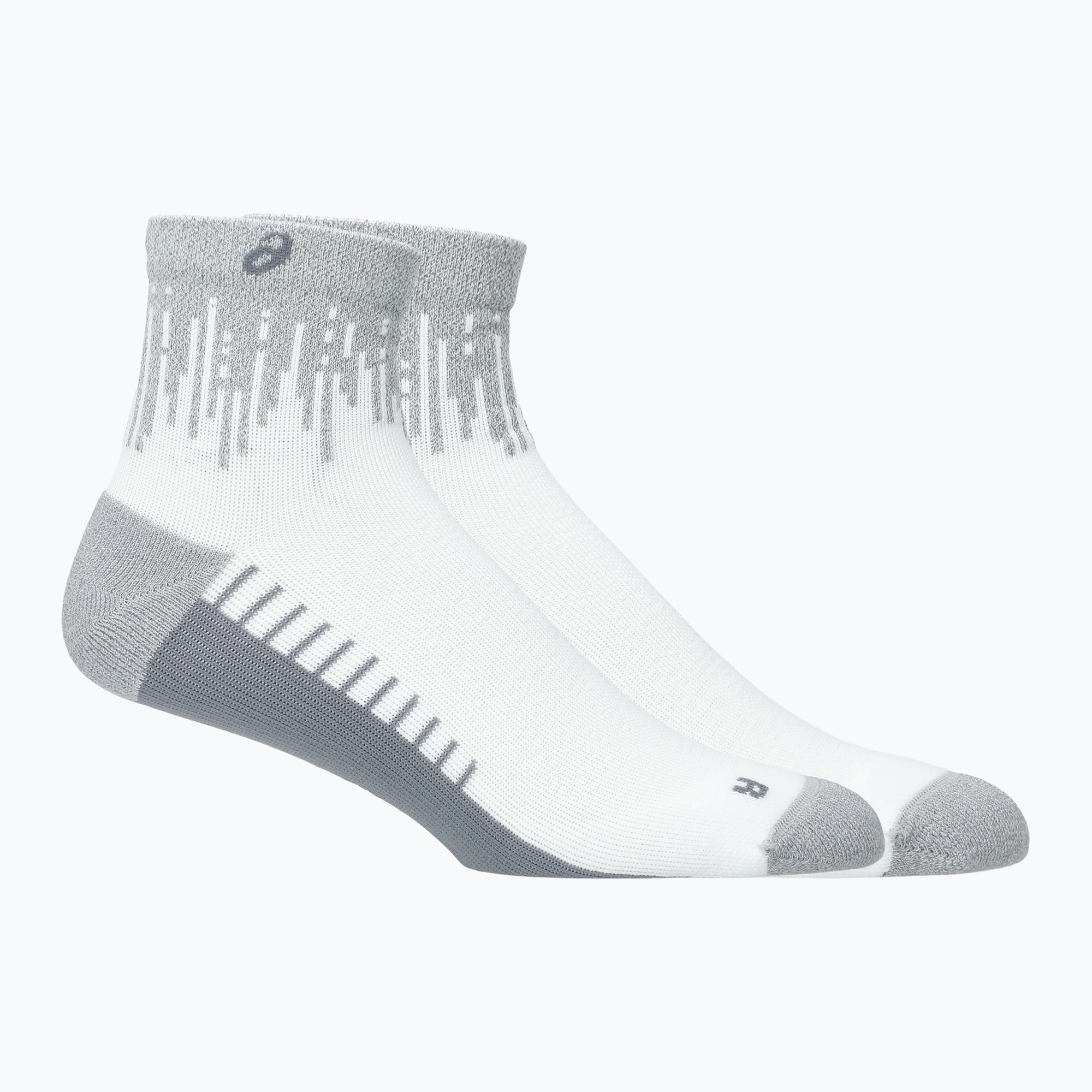 Чорапи ASICS Performance Run Quarter brilliant white/silver reflective