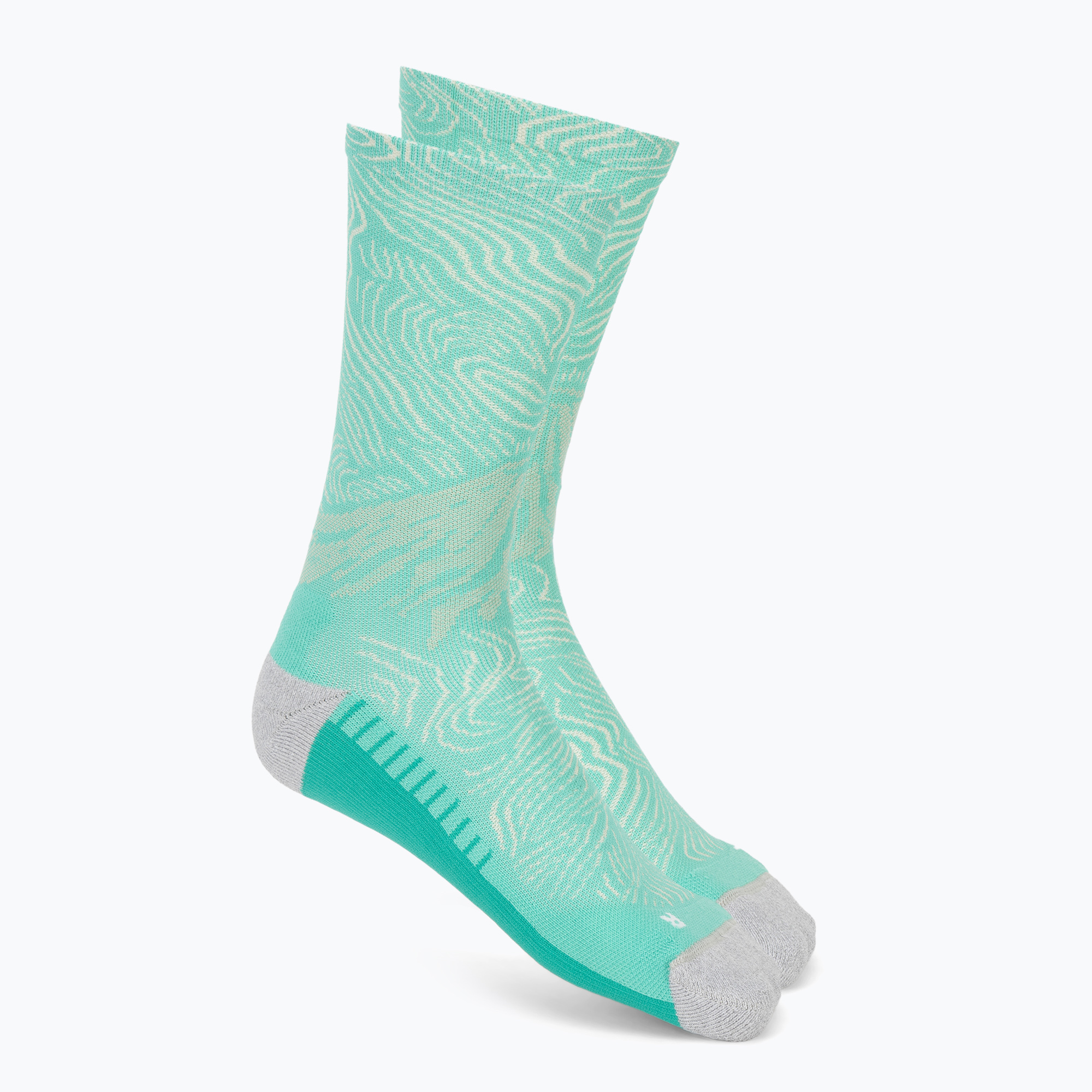 Чорапи ASICS Fujitrail Graphic Crew aurora green/light dust