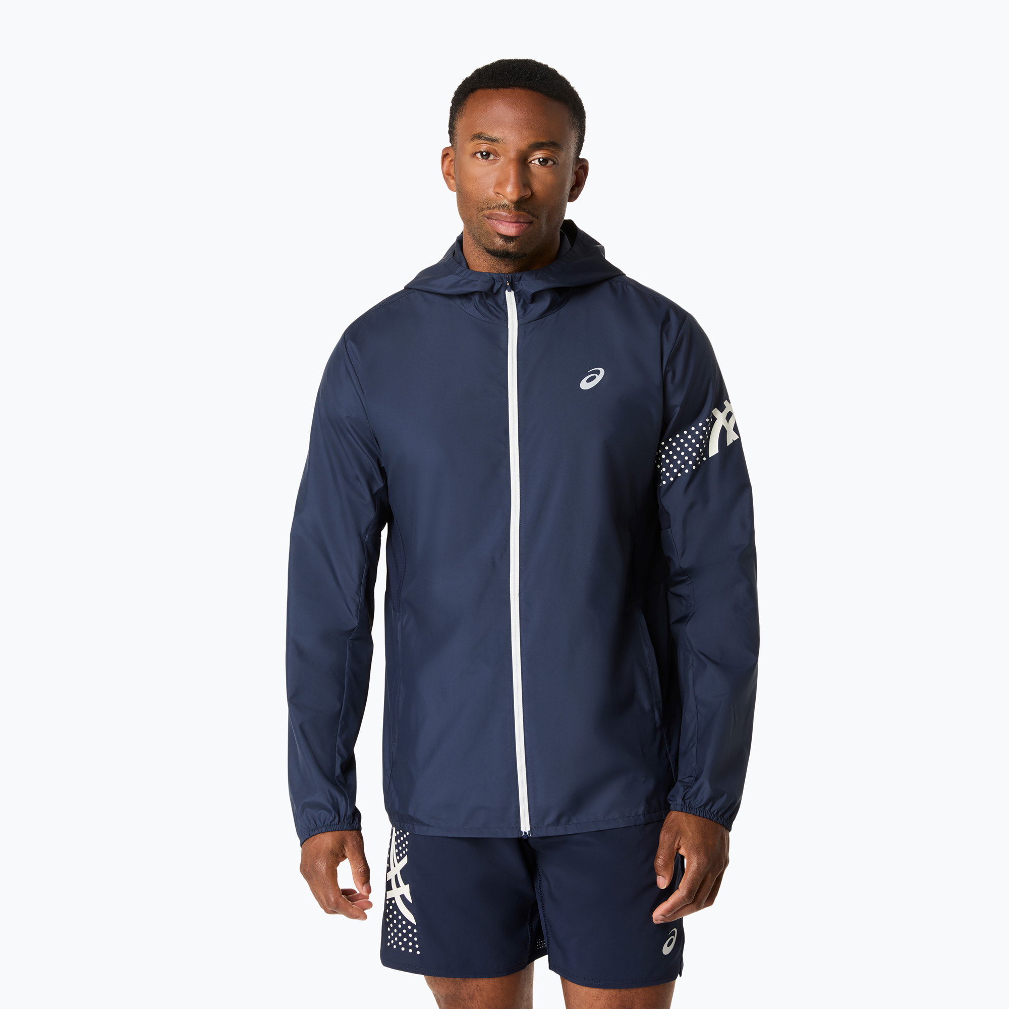 Kurtka do biegania męska ASICS Icon midnight/cream 