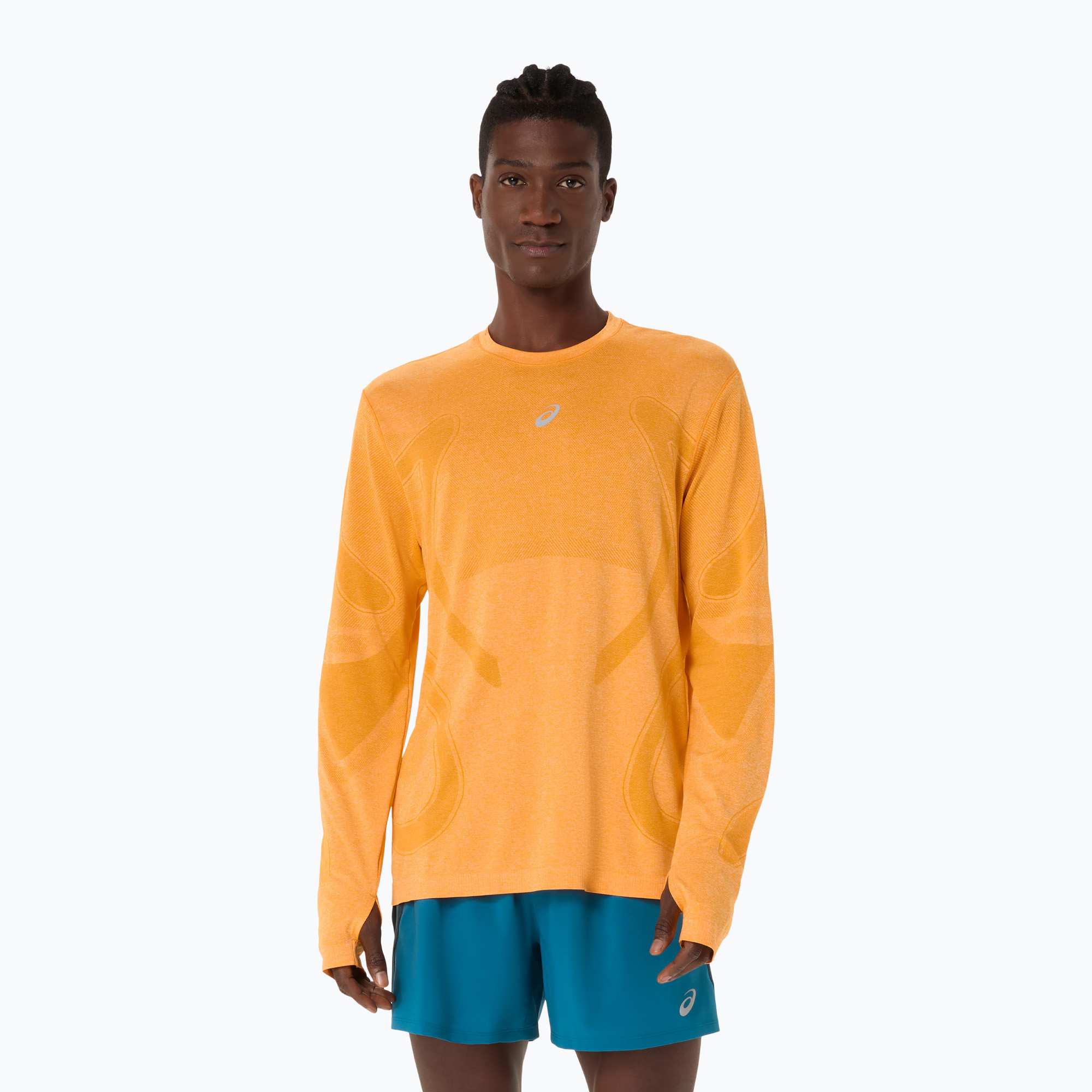 Longsleeve do biegania męski ASICS Road Seamless yamabuki 