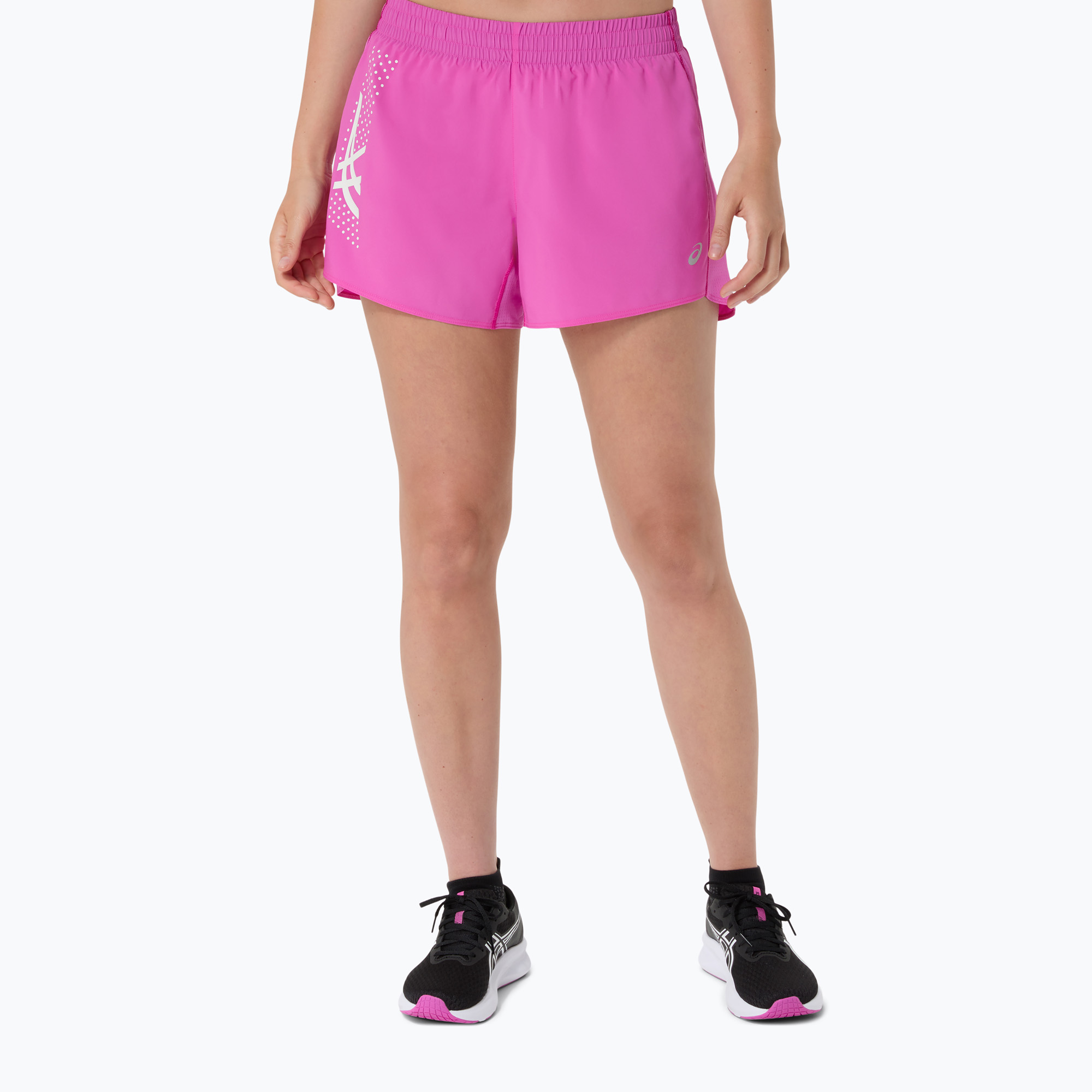 Spodenki do biegania damskie ASICS Icon 4IN digital sakura 