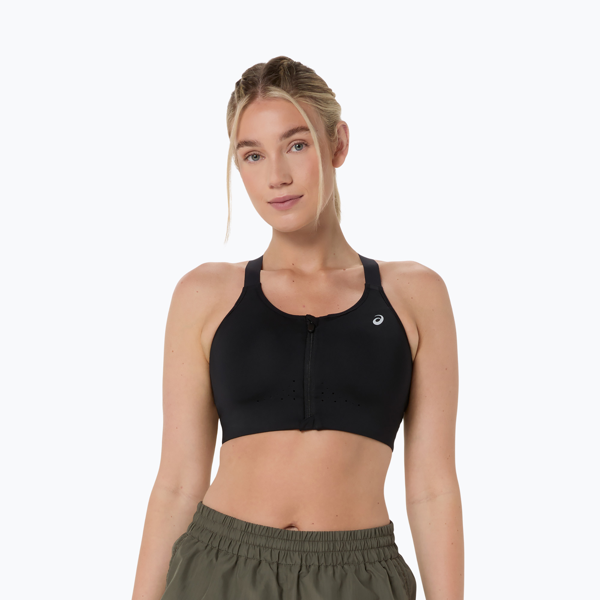 Спортен сутиен ASICS Road Combination Zip performance black