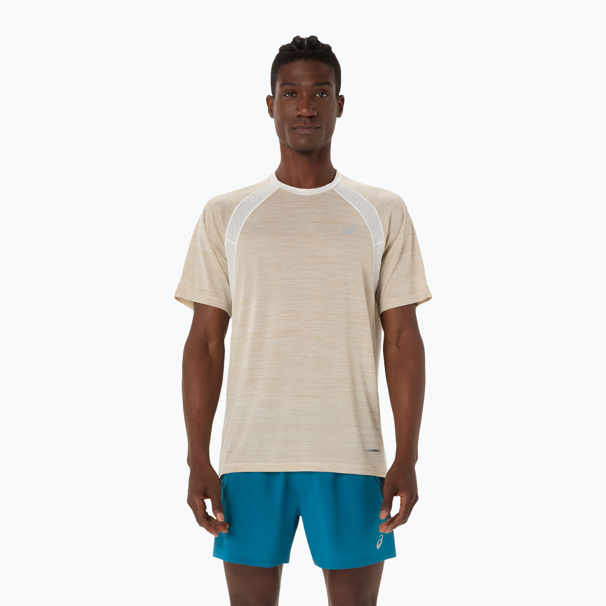 Koszulka do biegania męska ASICS Road cream 