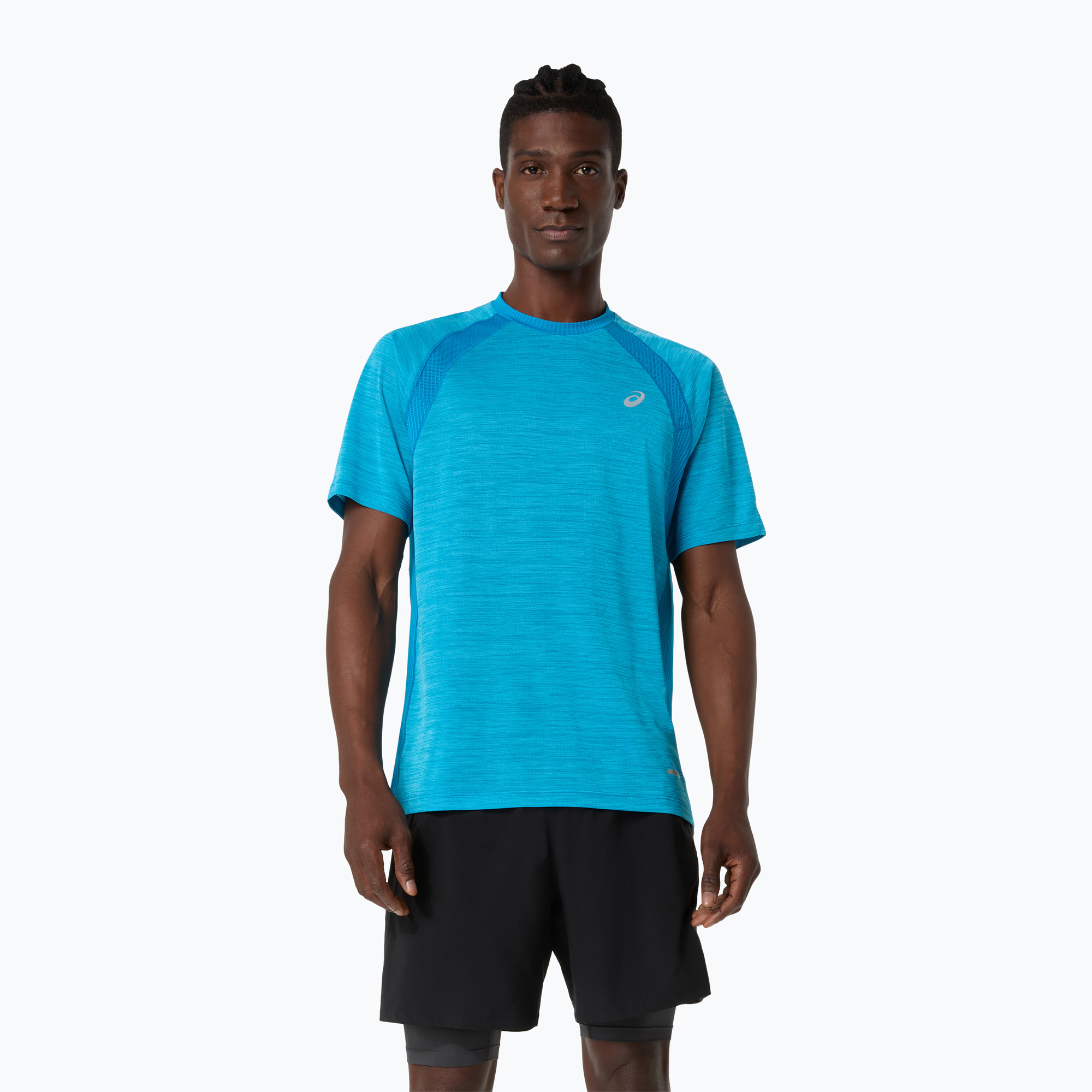 Мъжка тениска за бягане ASICS Road aegean blue