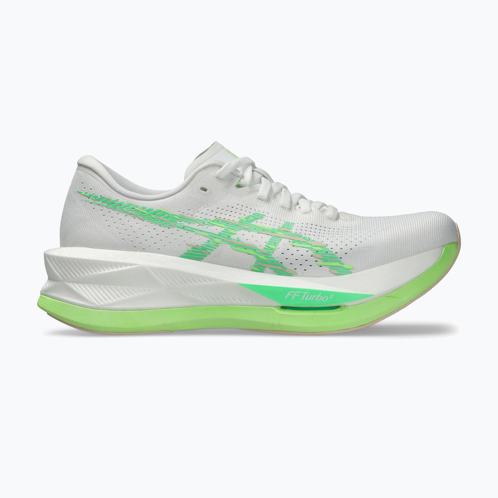 Buty do biegania damskie ASICS Sonicblast white/vital green 