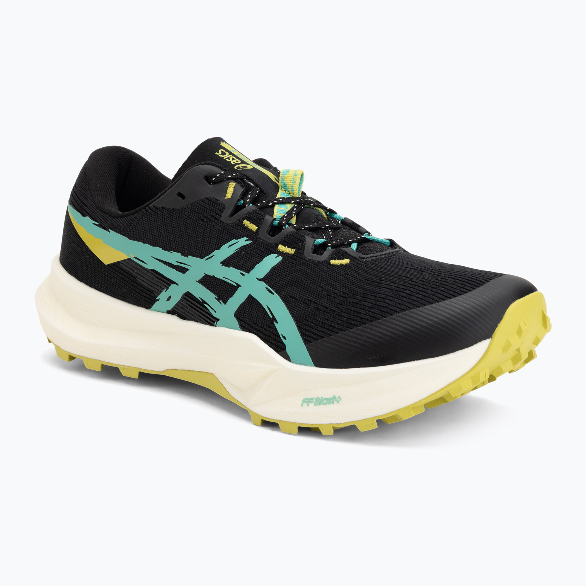 Buty do biegania męskie ASICS Fuji Lite 6 black/aurora green 