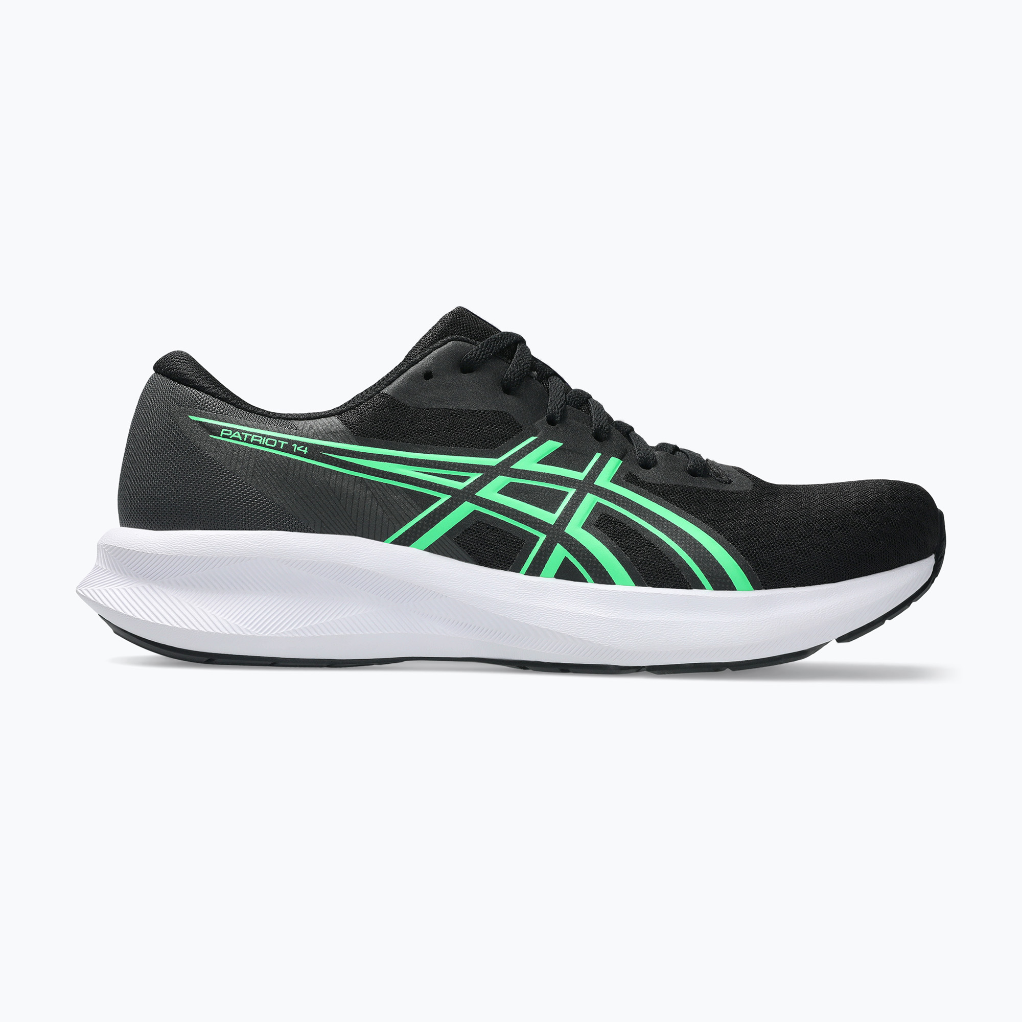 Buty do biegania męskie ASICS Patriot 14 black/vital green 