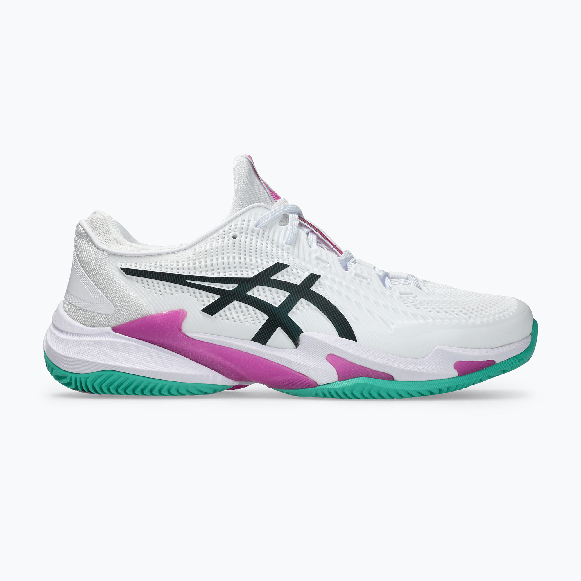 Pánska tenisová obuv ASICS Court FF 3 Clay white/digital sakura (Court FF 3 Clay 1041A371-106)