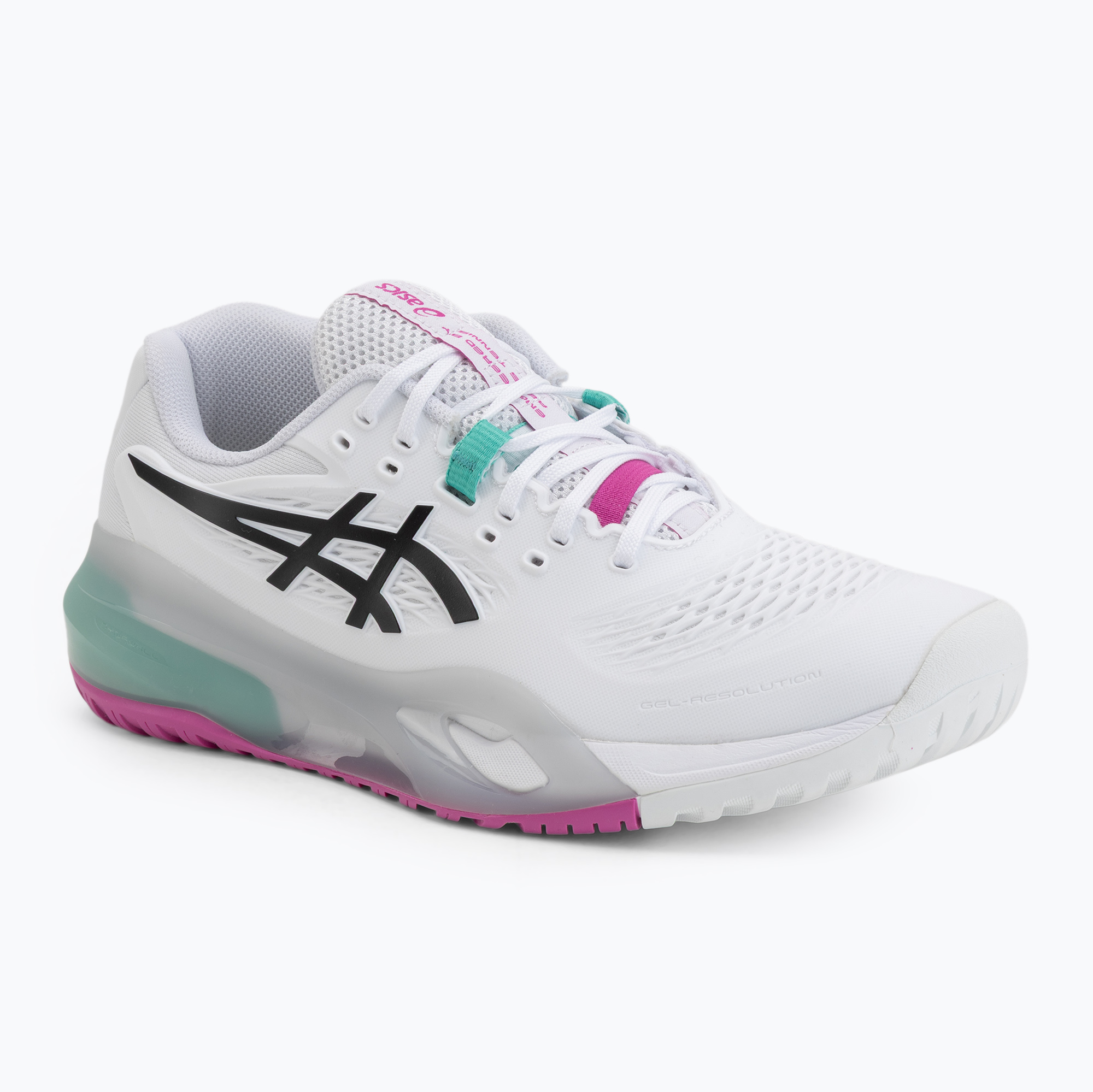 Buty do tenisa męskie ASICS Gel-Resolution X white/aurora green 