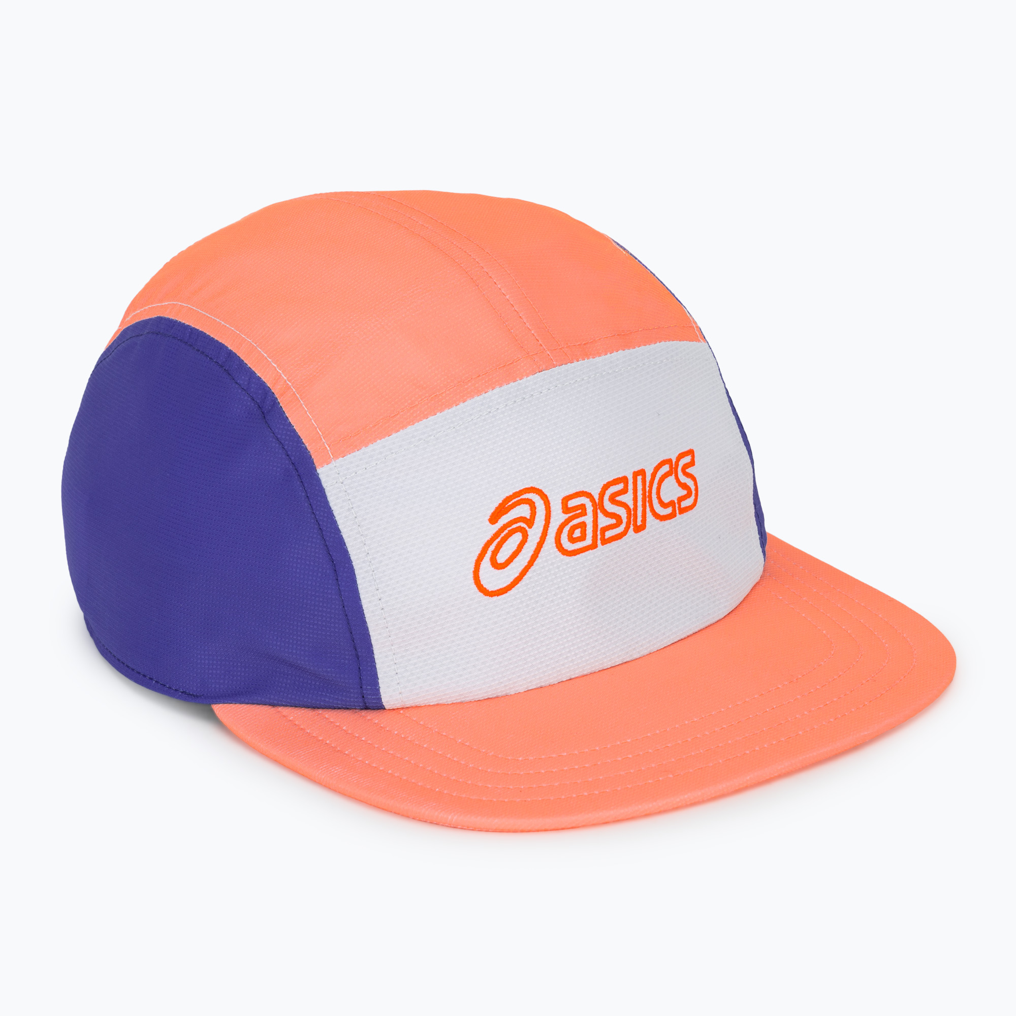 Czapka z daszkiem ASICS Performance Running 5 Panel sun coral/brilliant white 