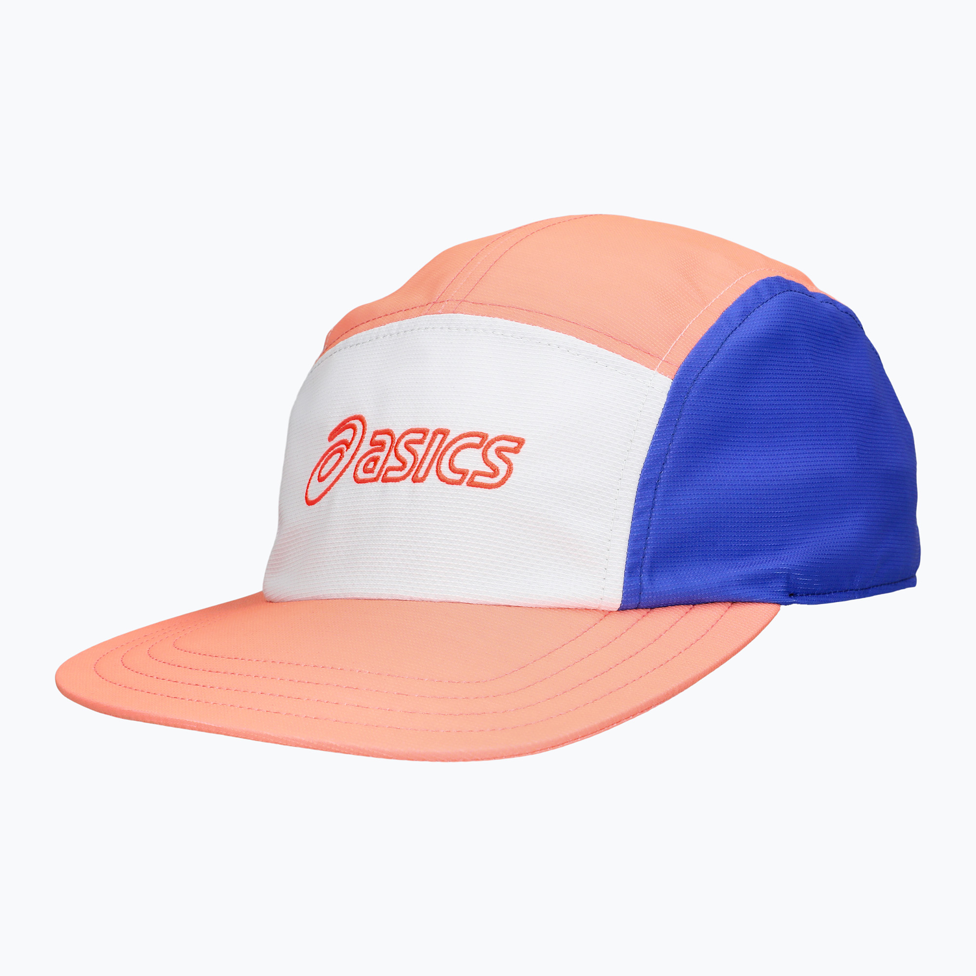 Czapka z daszkiem ASICS Performance Running 5 Panel sun coral/brilliant white 