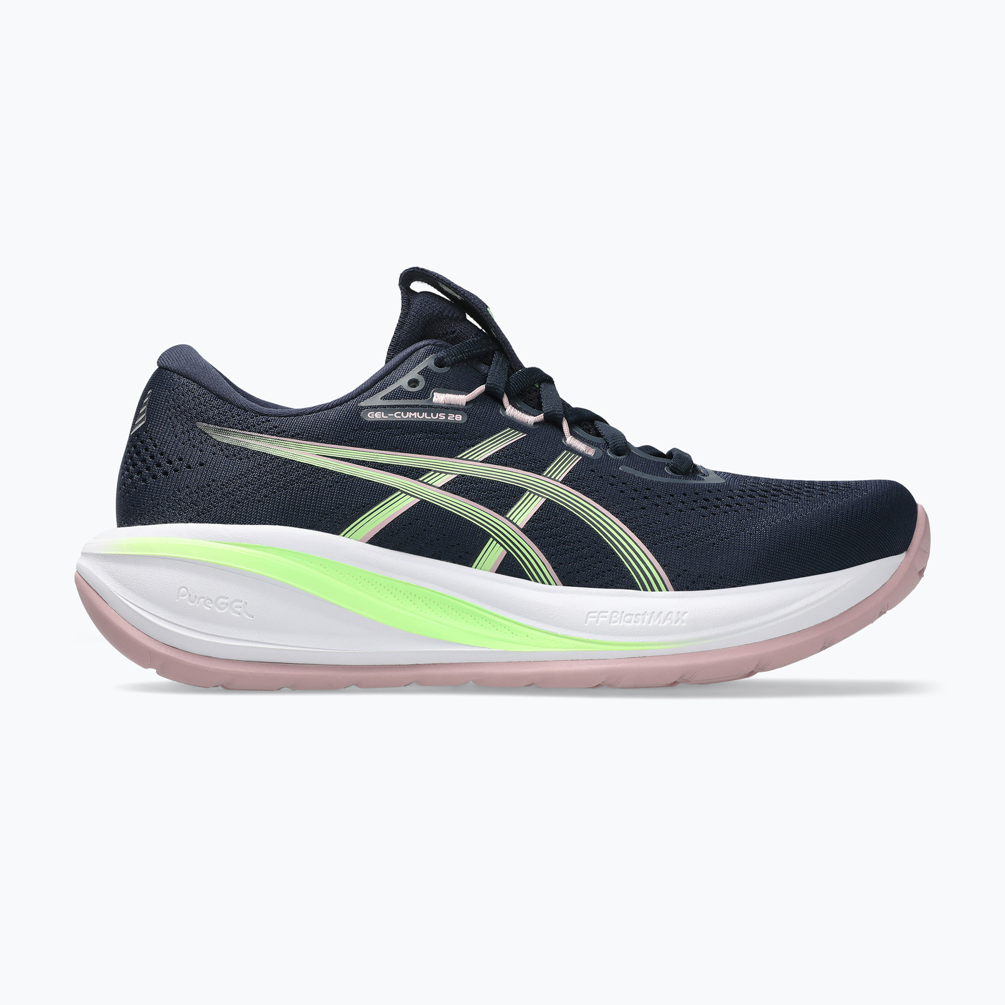 Buty do biegania damskie ASICS Gel-Cumulus 28 midnight/illuminate green 