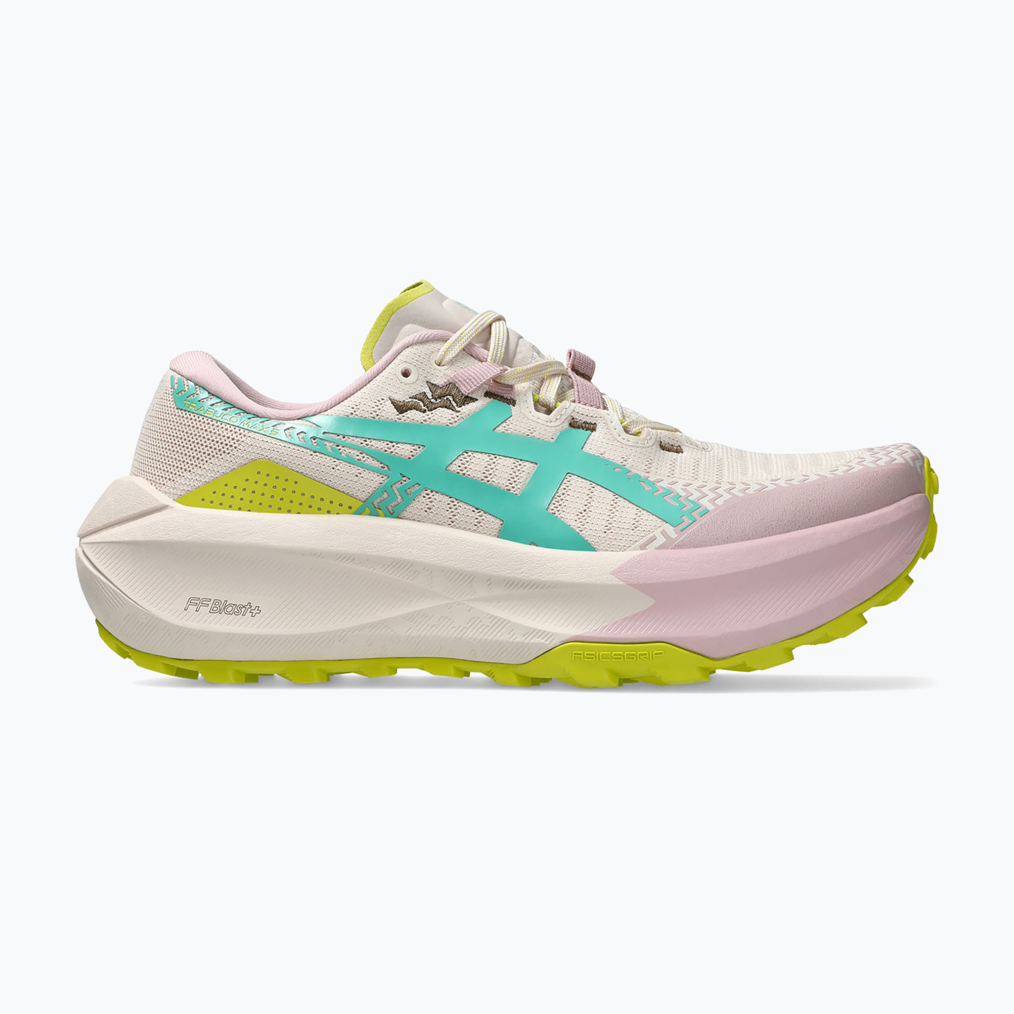 Buty do biegania damskie ASICS Trabuco Max 5 mineral beige/aurora green 