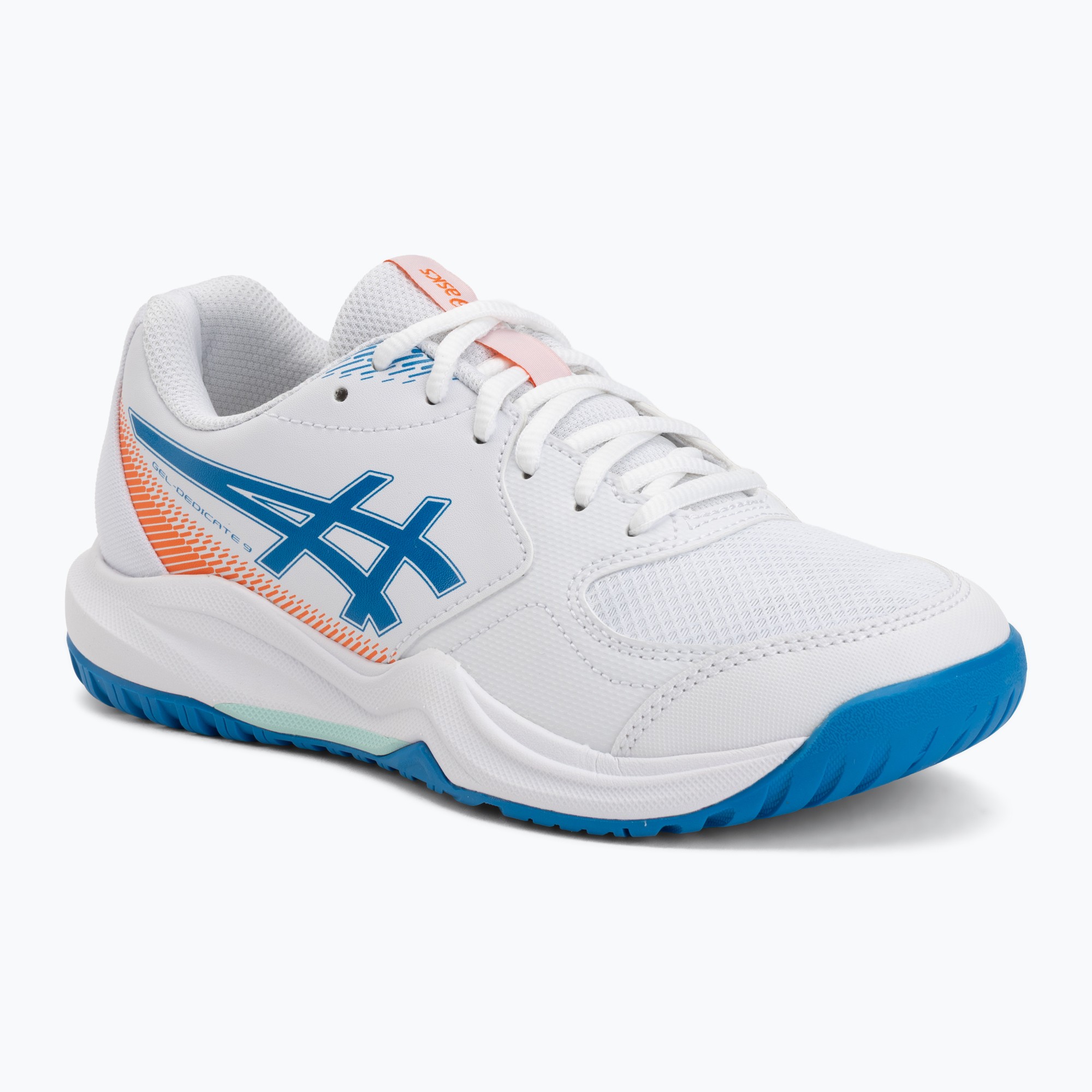 Buty do tenisa dziecięce ASICS Gel-Dedicate 9 GS white/directoire blue 