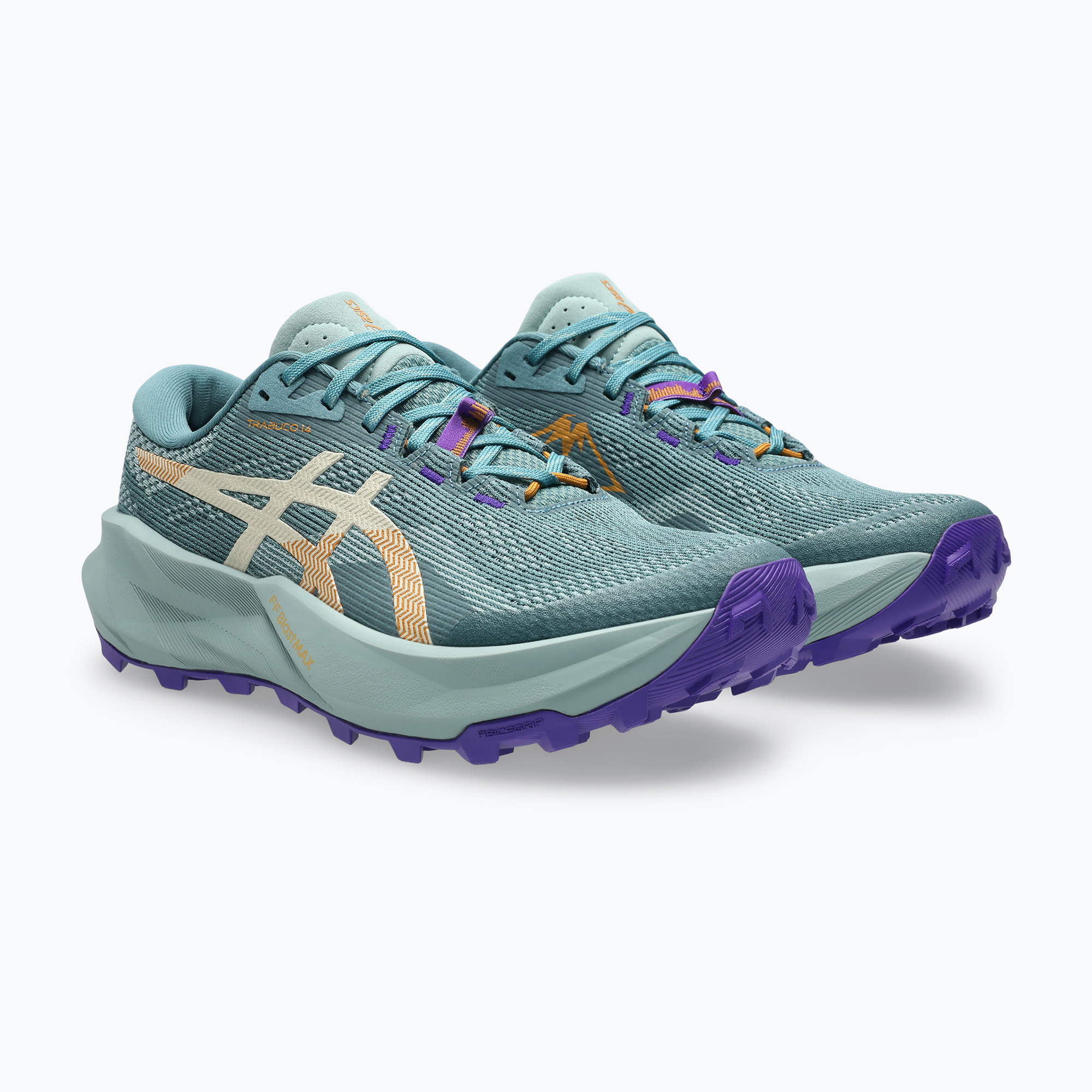 Buty do biegania damskie ASICS Trabuco 14 foggy teal/radiant amethyst 