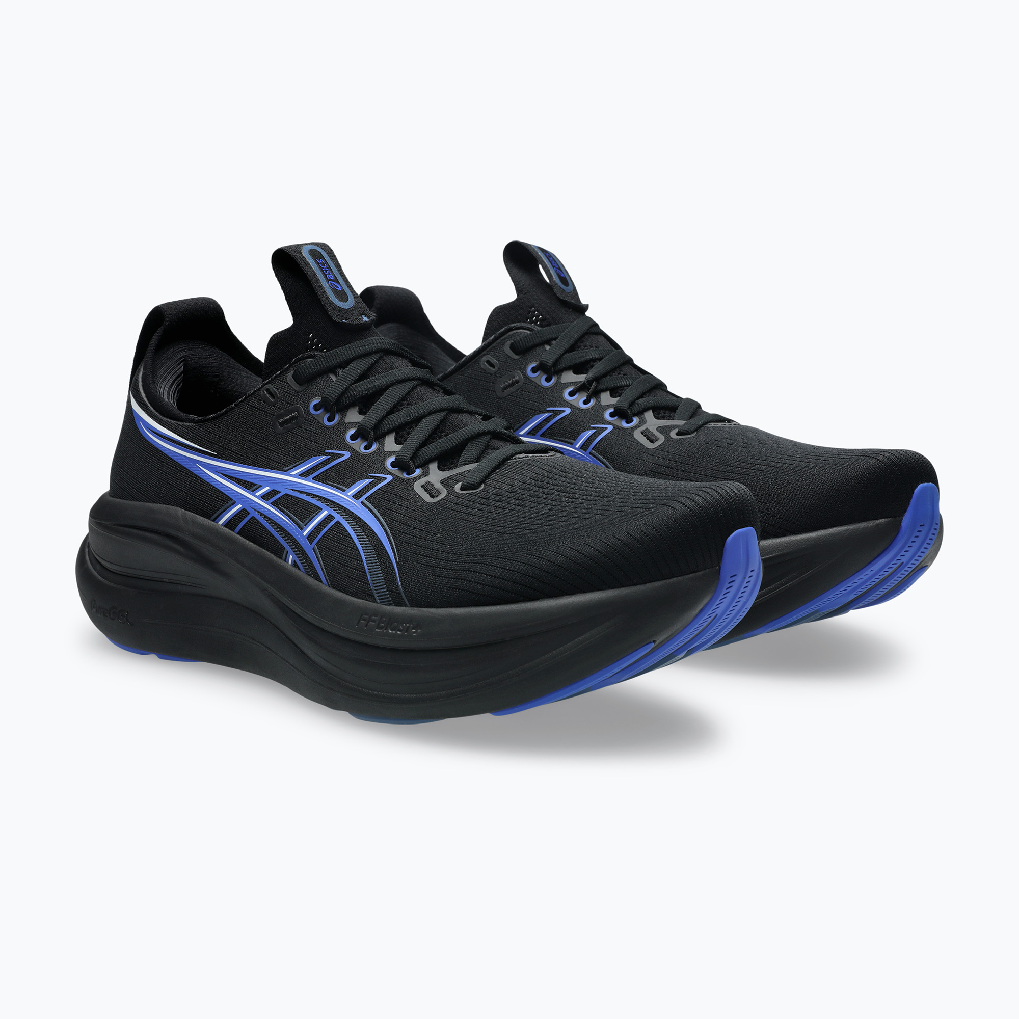 Buty do biegania męskie ASICS Gel-Nimbus 28 black/neon blue 