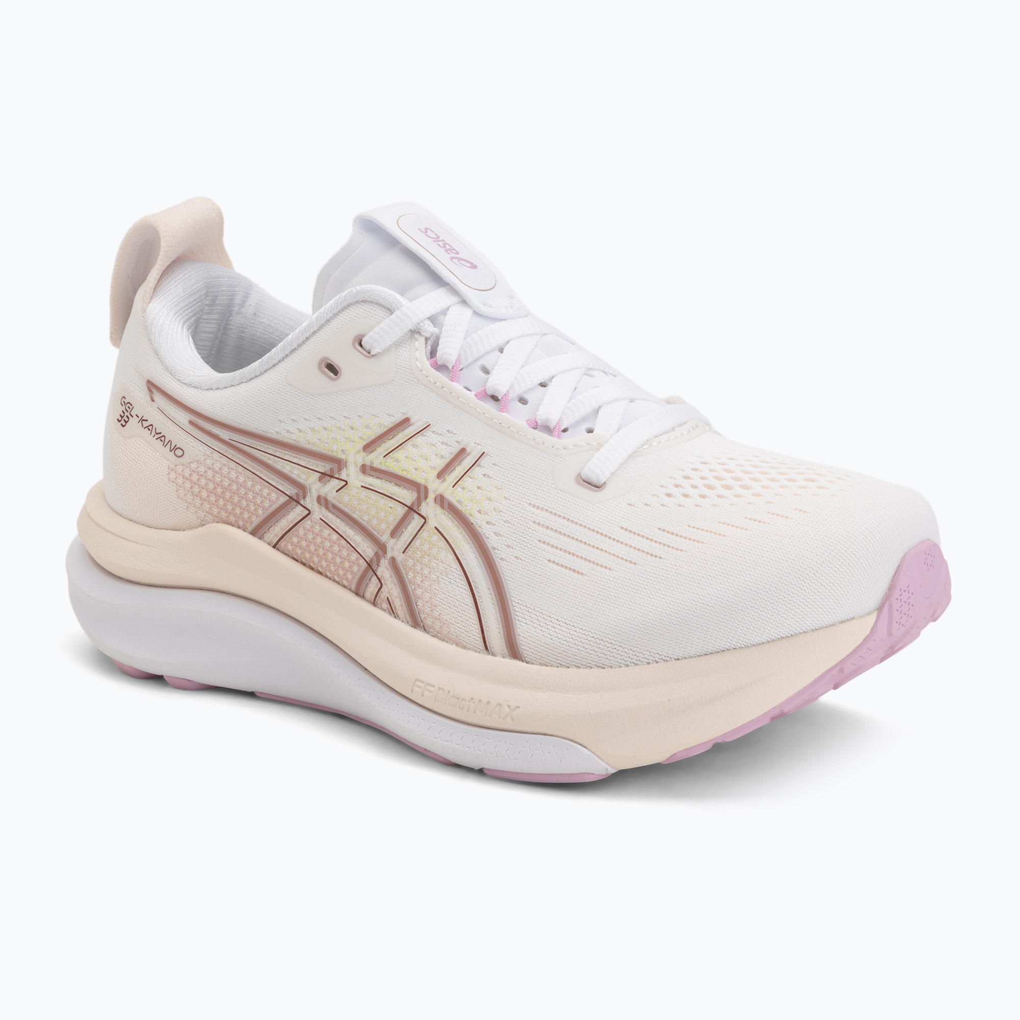 Buty do biegania damskie Asics Gel-Kayano 33 White/Hazy Lilac 