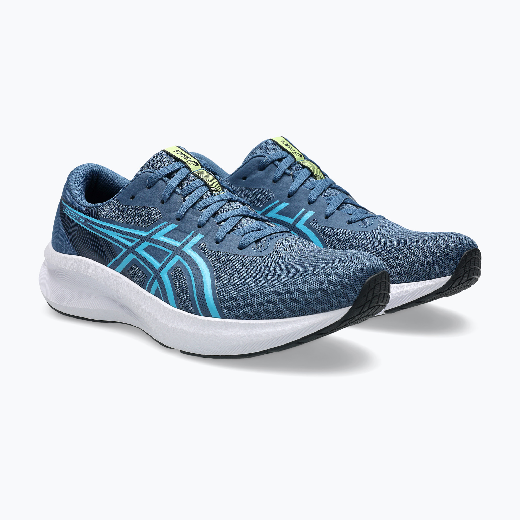 Buty do biegania męskie ASICS Patriot 14 grand shark/energy aqua 