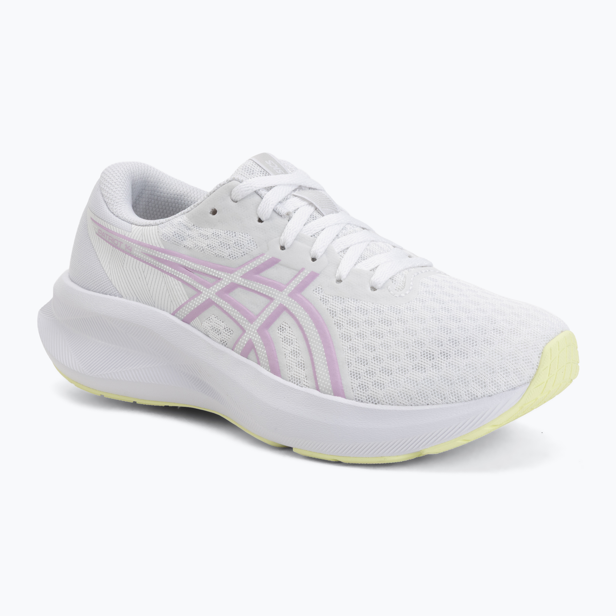 Buty do biegania damskie Asics Patriot 14 white/illuminate yellow 