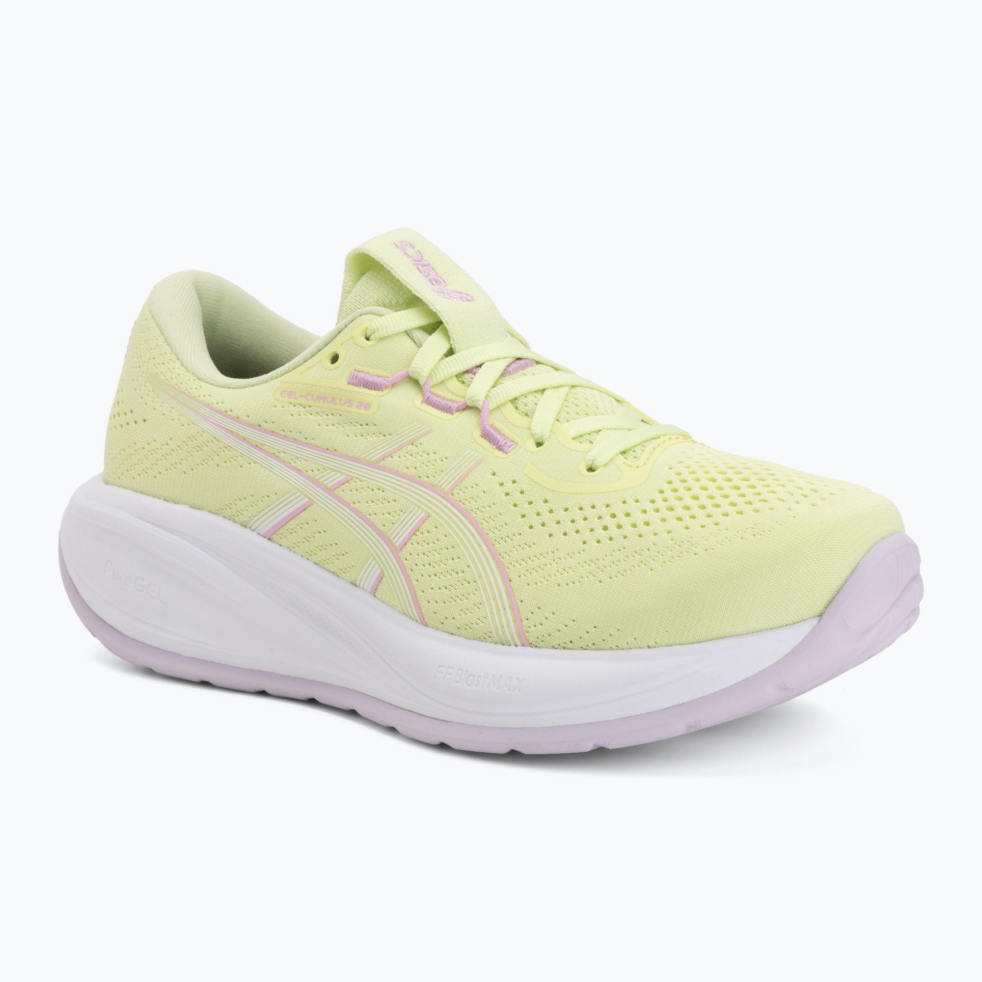 Buty do biegania damskie ASICS Gel-Cumulus 28 glow green/hazy lilac 