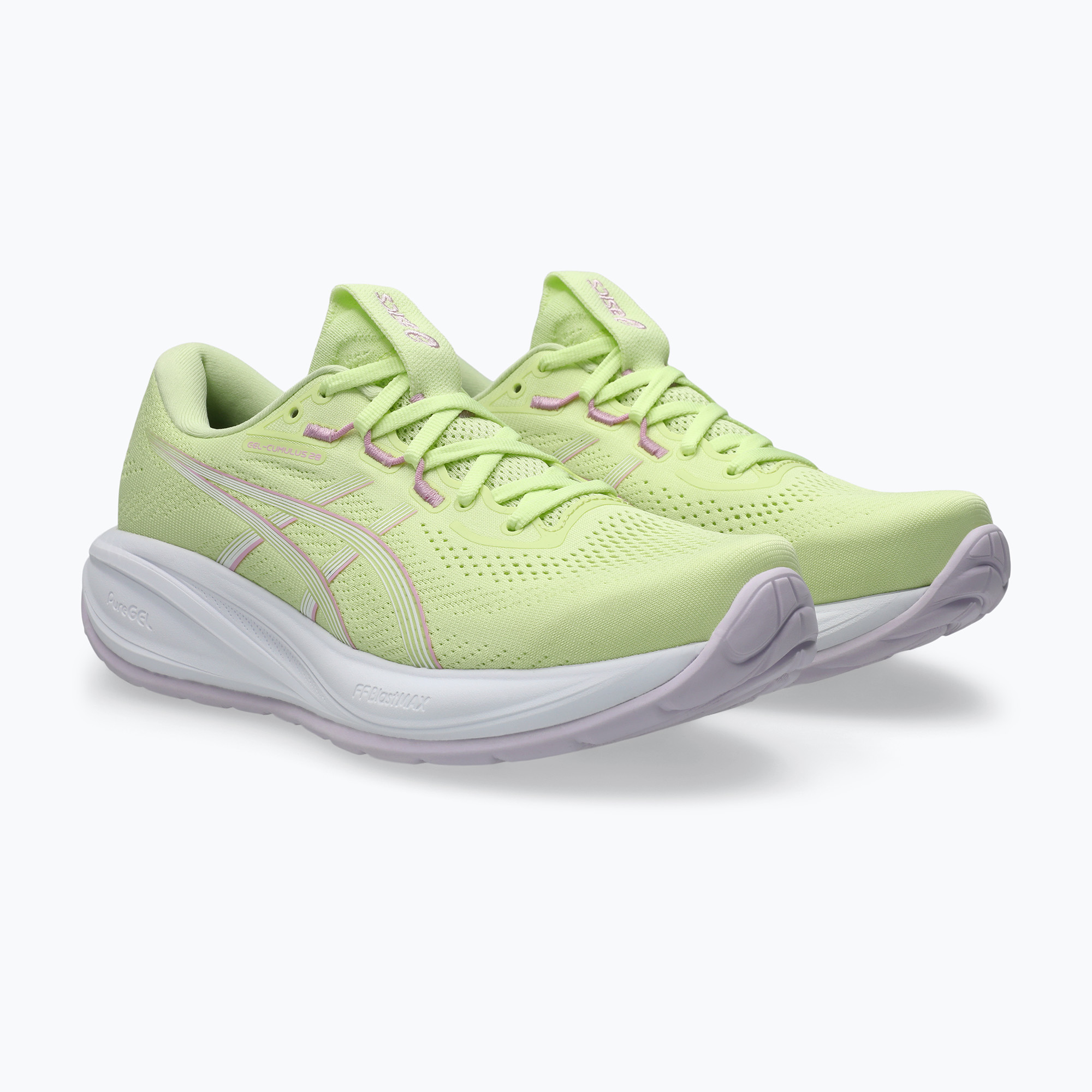 Buty do biegania damskie ASICS Gel-Cumulus 28 glow green/hazy lilac 