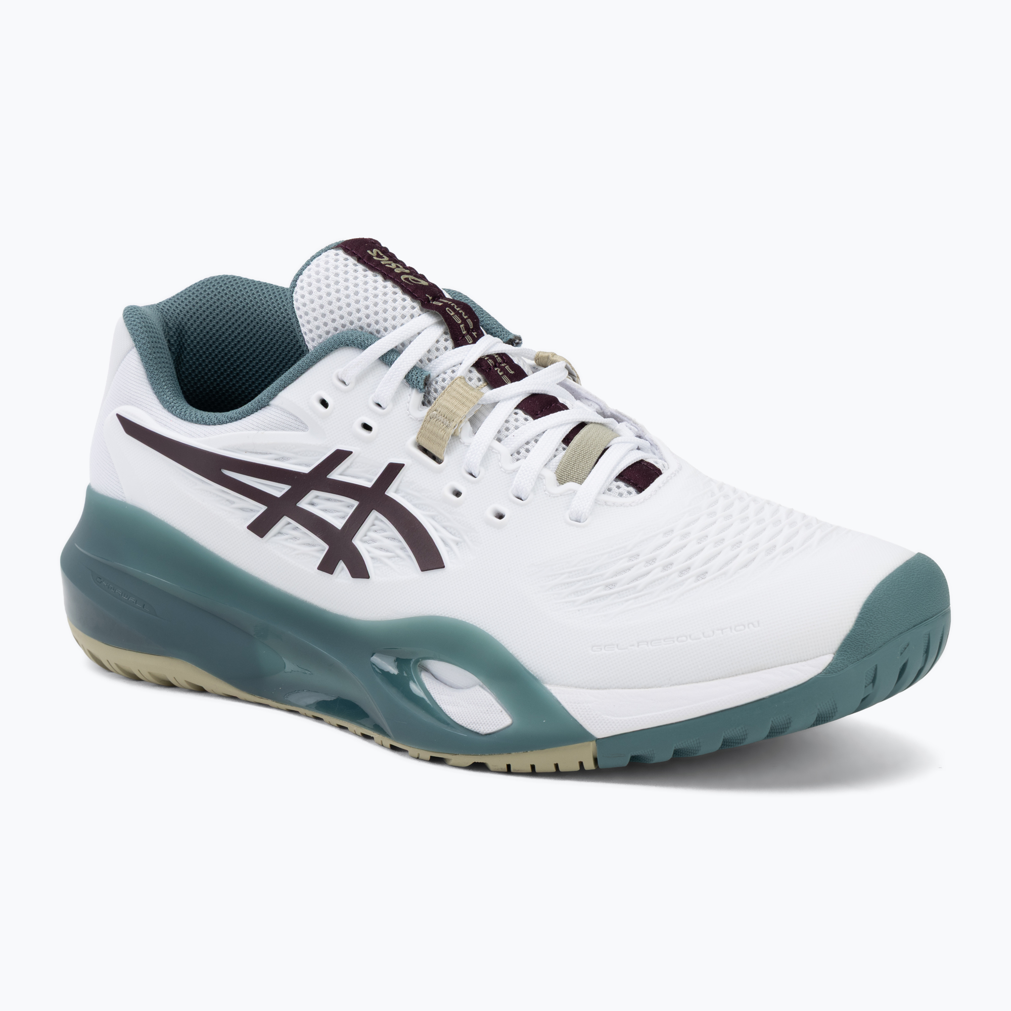 Pánske tenisové topánky ASICS Gel-Resolution X white/dark aubergine
