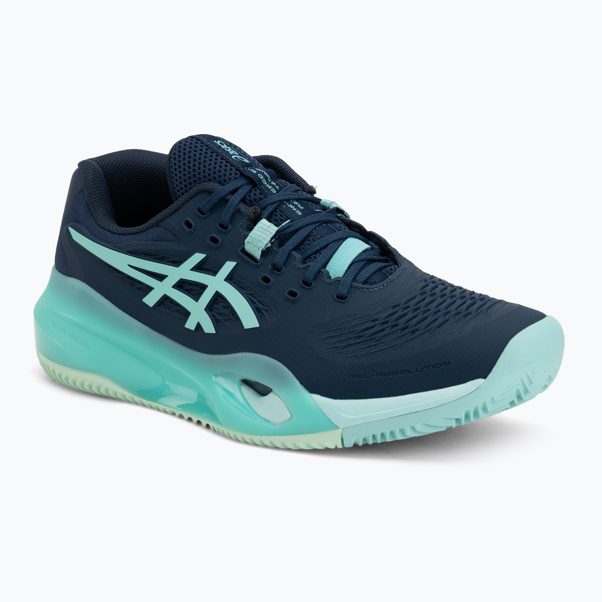 Buty do tenisa męskie ASICS Gel-Resolution X Clay night sky/illuminate mint 