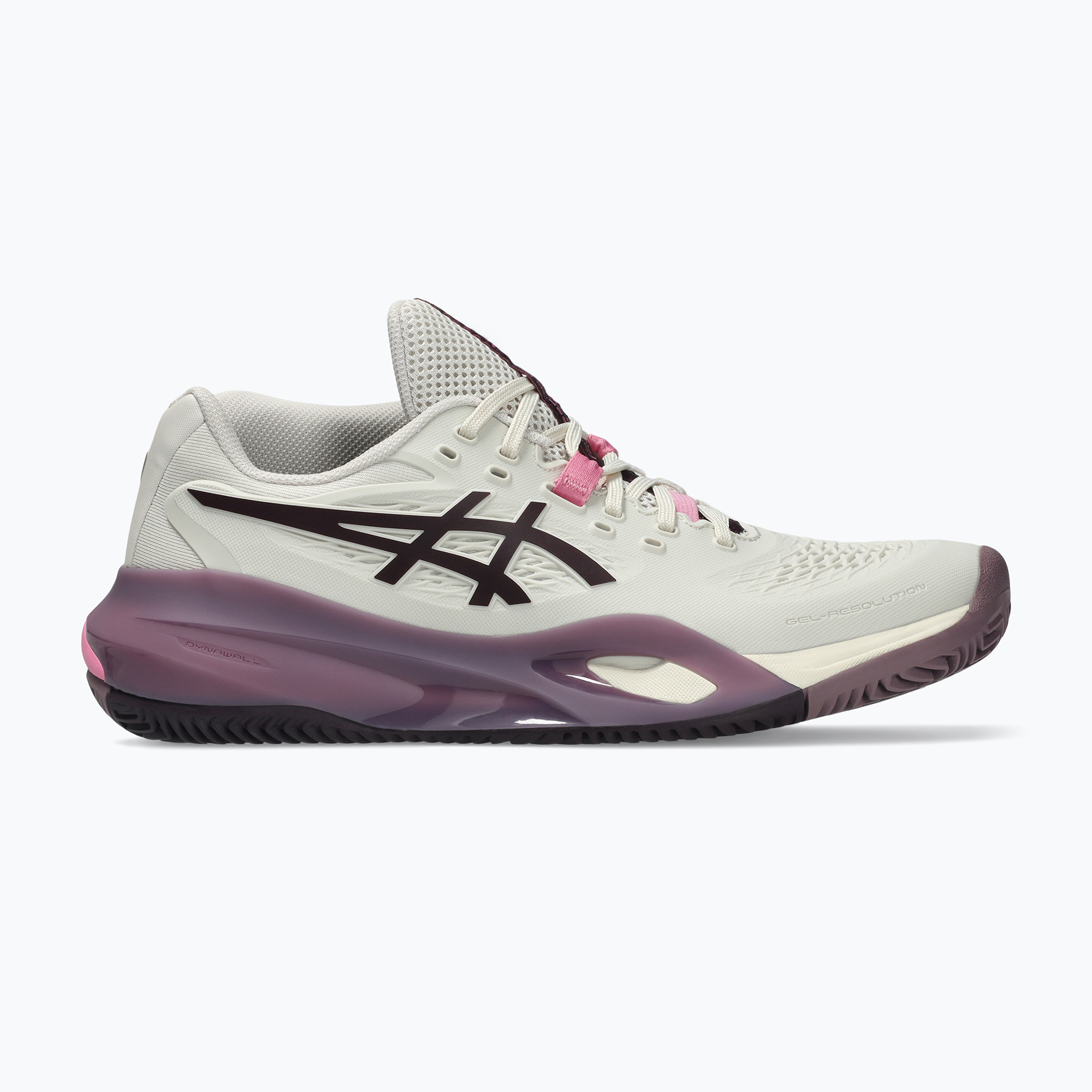 Buty do tenisa damskie ASICS Gel-Resolution X Clay soft oat/dark aubergine