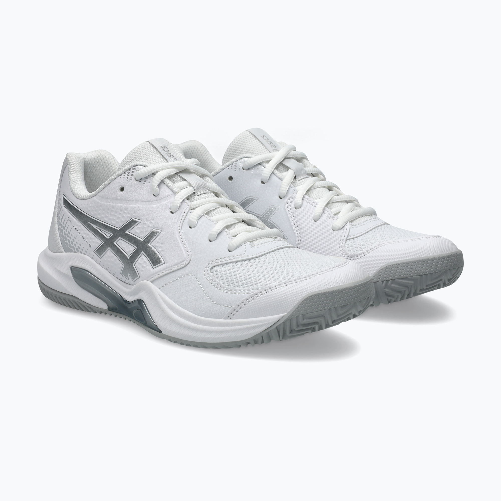 Buty do padla damskie ASICS Gel-Dedicate 9 Padel W white/pure silver 