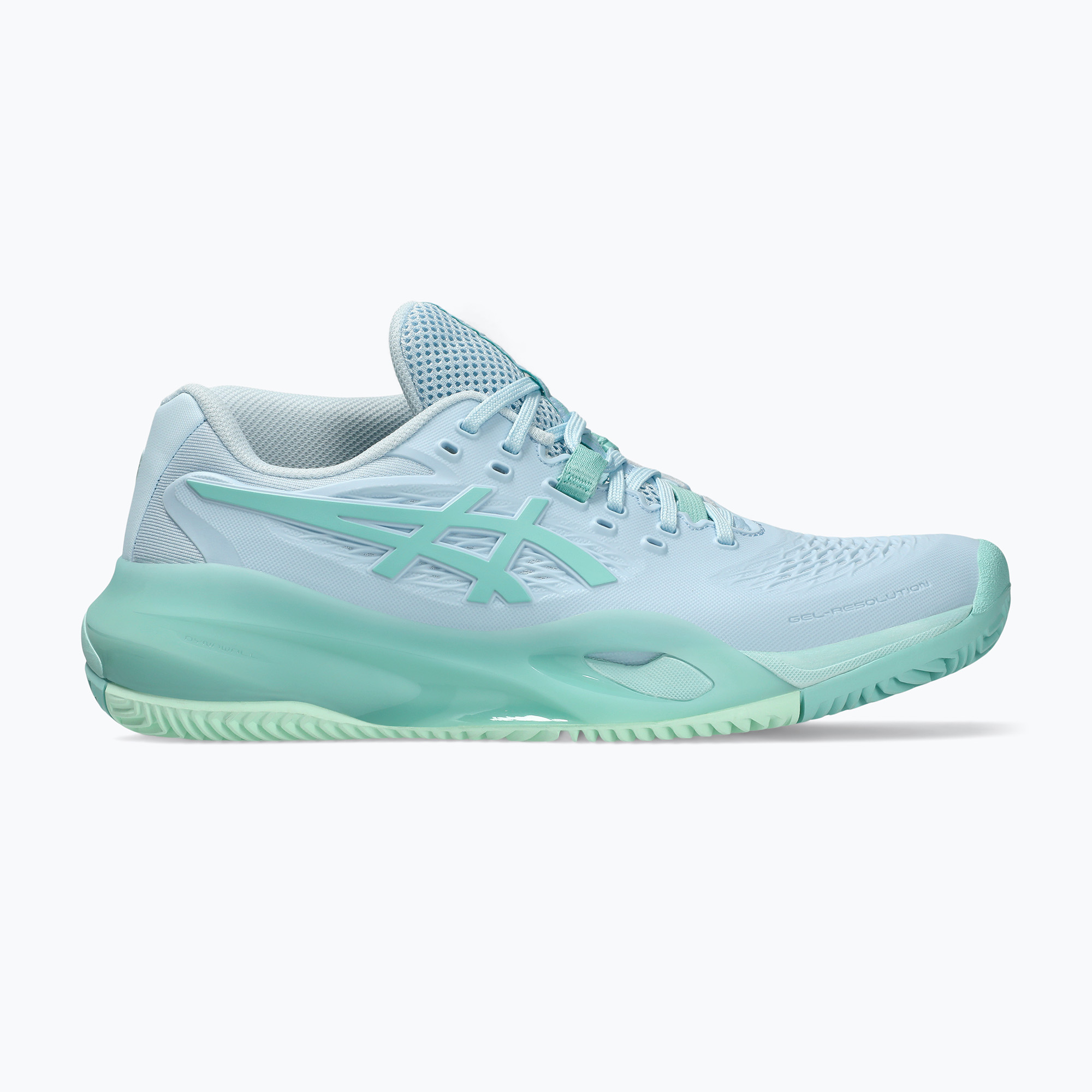 Buty do tenisa damskie ASICS Gel-Resolution X Clay light blue/oasis green