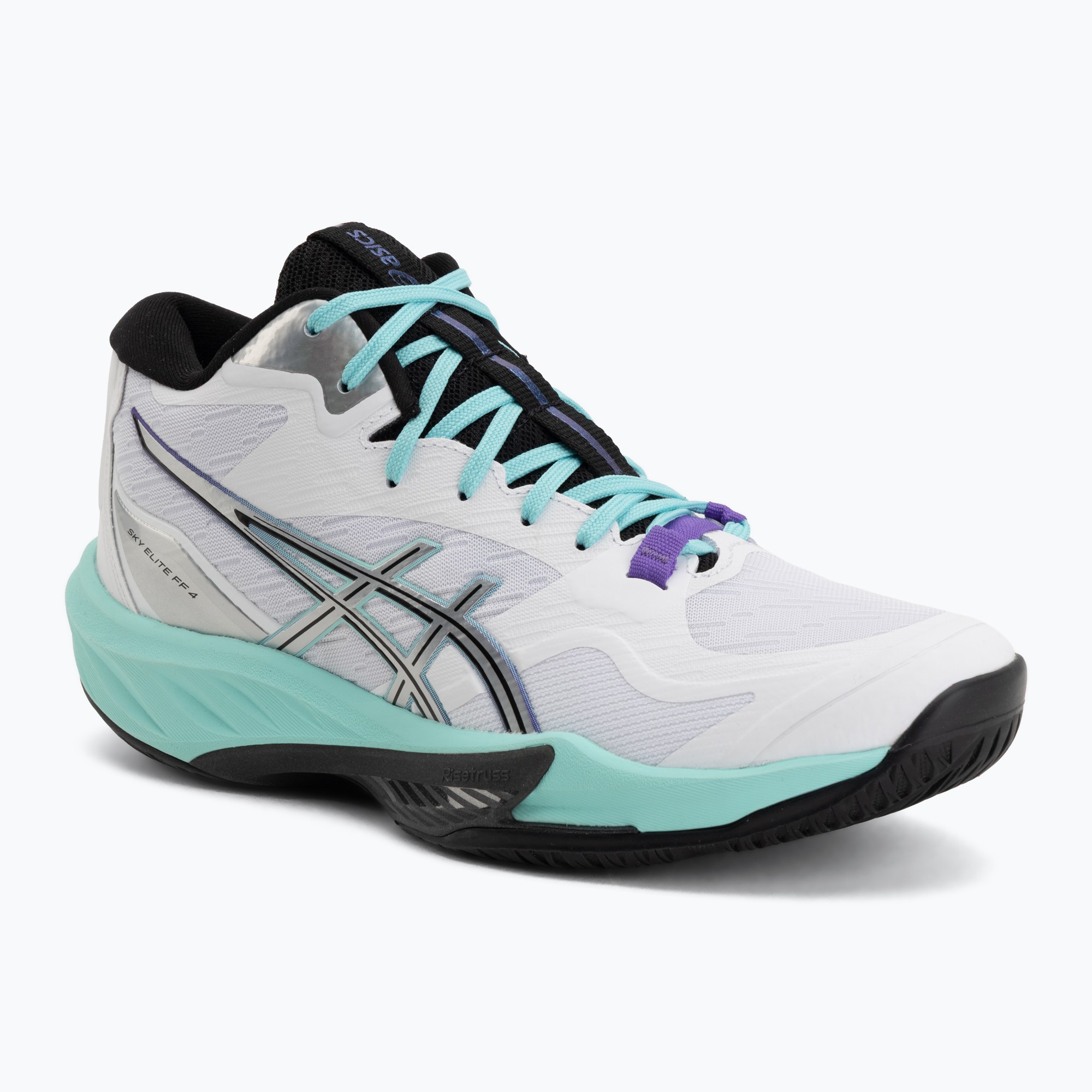 Încălțăminte de volei pentru femei ASICS Sky Elite FF MT 4 white/radiant amethyst