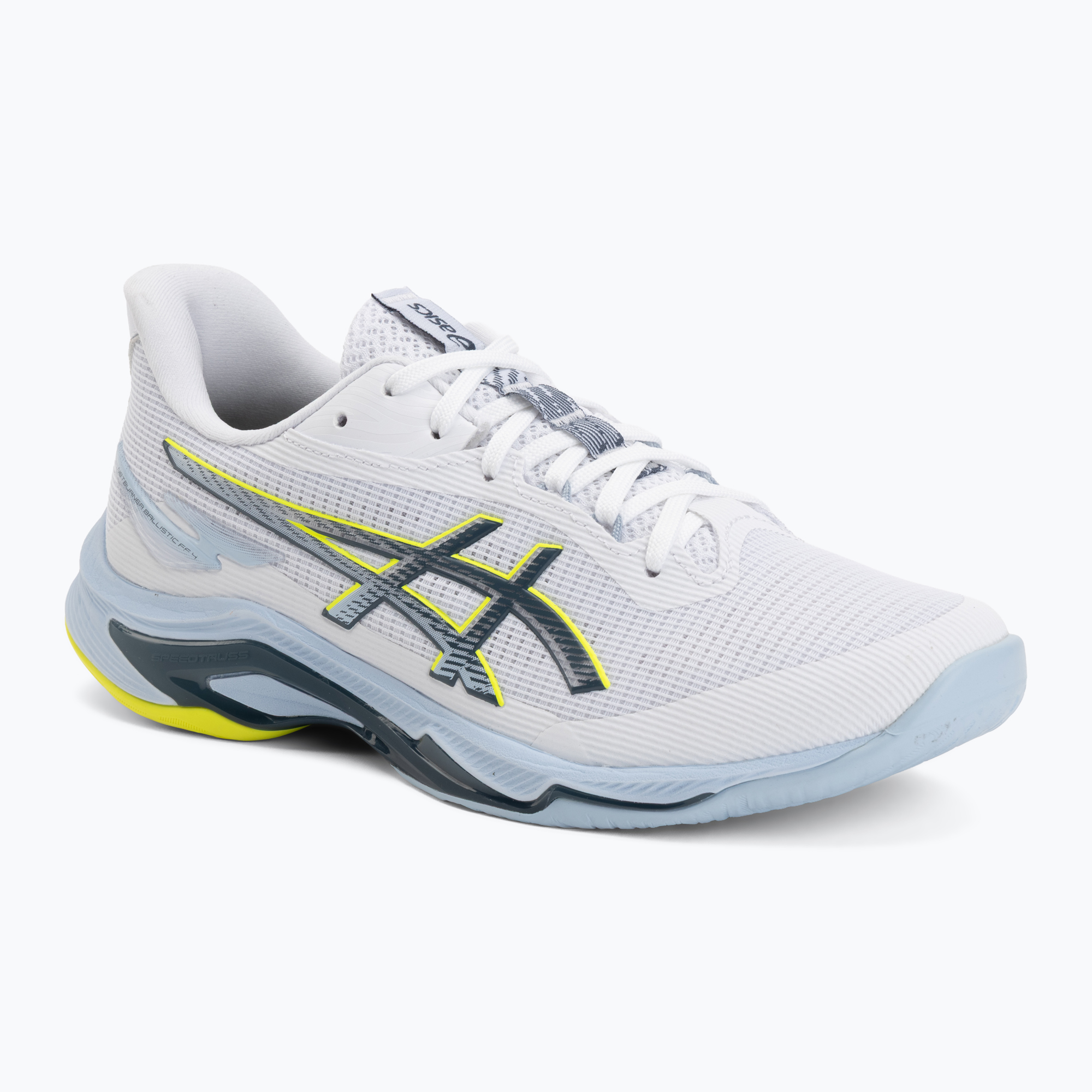 Buty męskie ASICS Netburner Ballistic FF 4 white/raw indigo 
