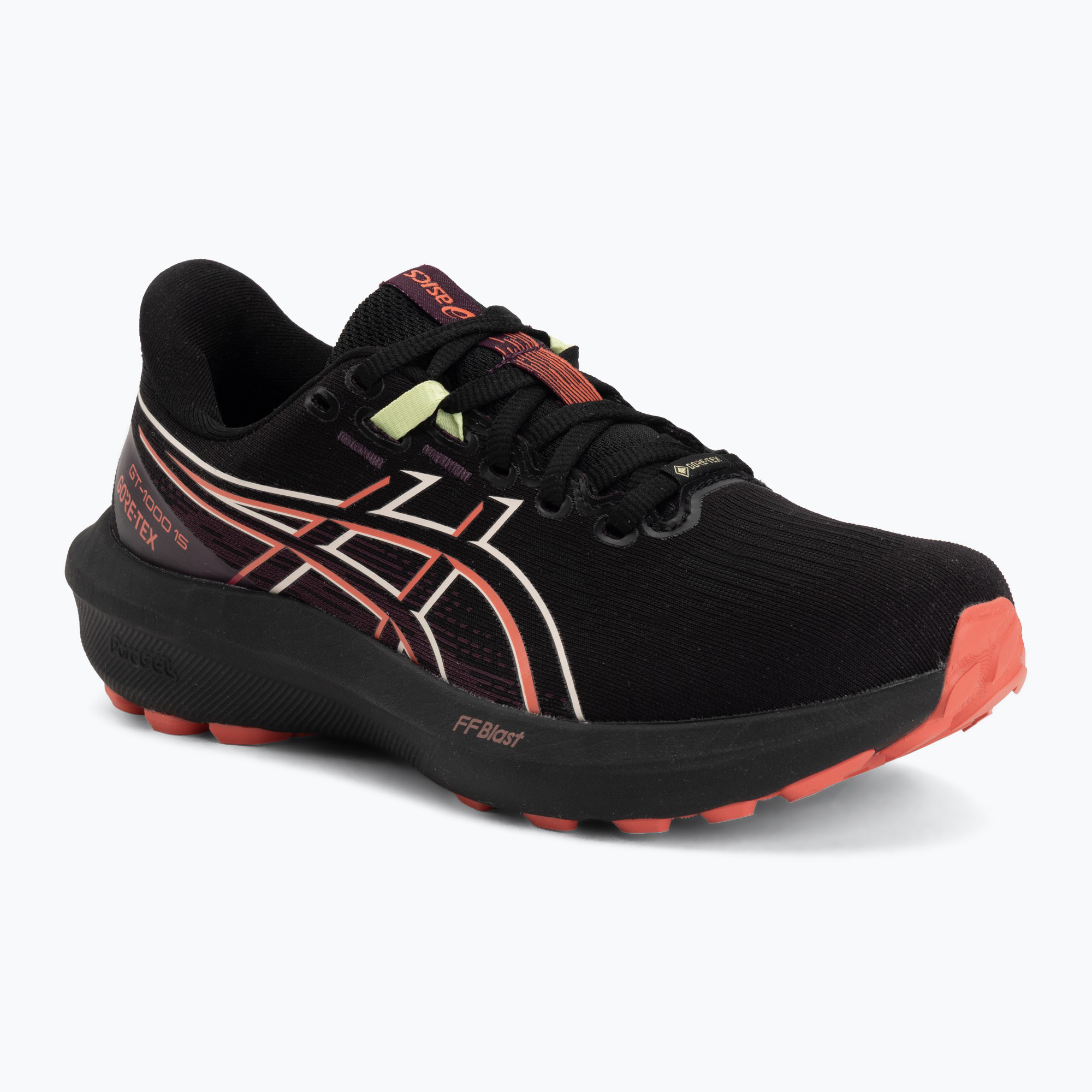 Buty do biegania damskie ASICS GT-1000 15 GTX black/dark aubergine