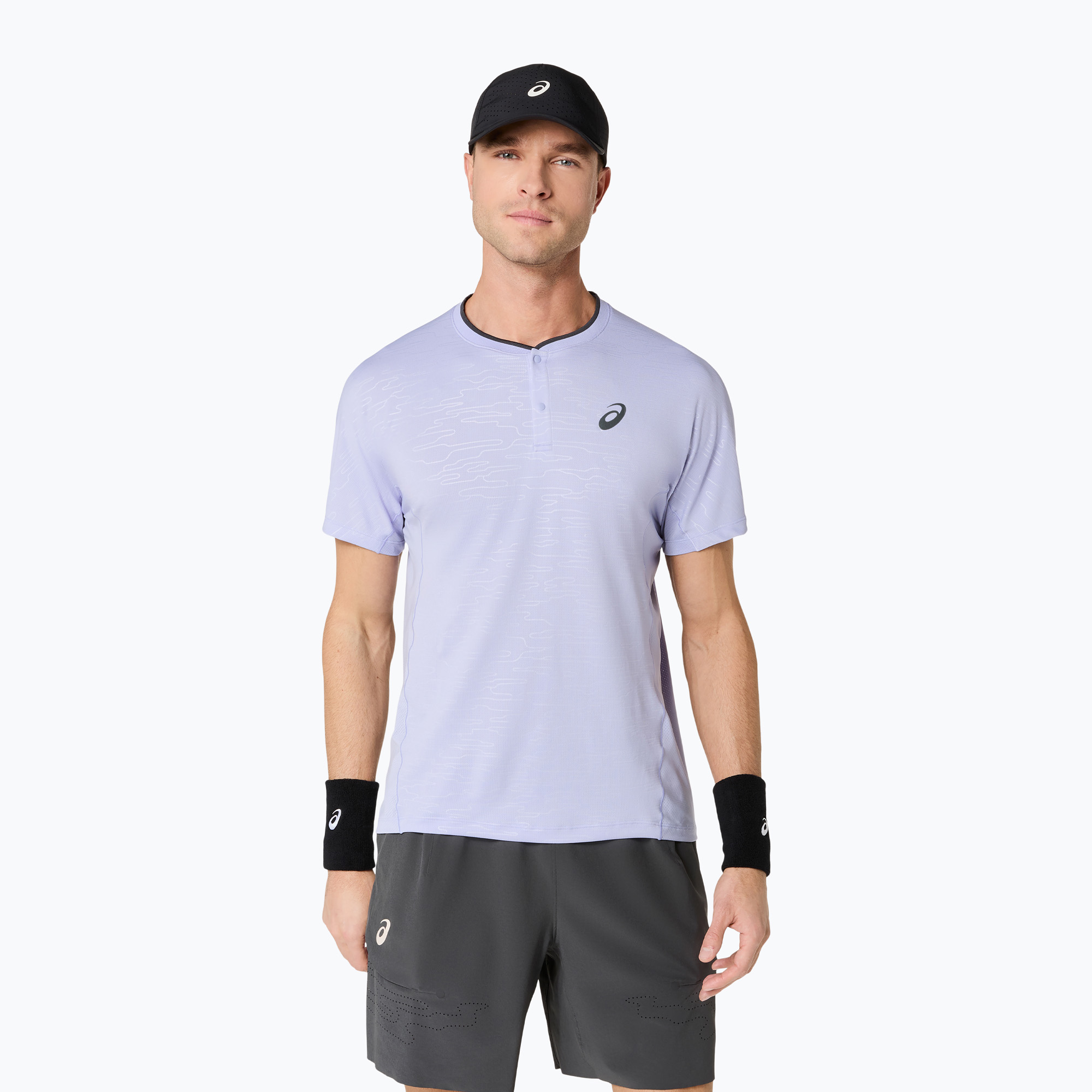 Tricou de tenis pentru bărbați ASICS Match SS Night Energy seastorm