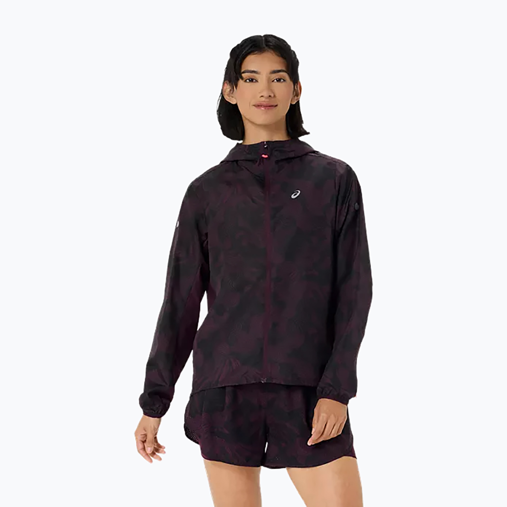 Kurtka do biegania damska Asics Fujitrail Packable Jacket dark aubergine 