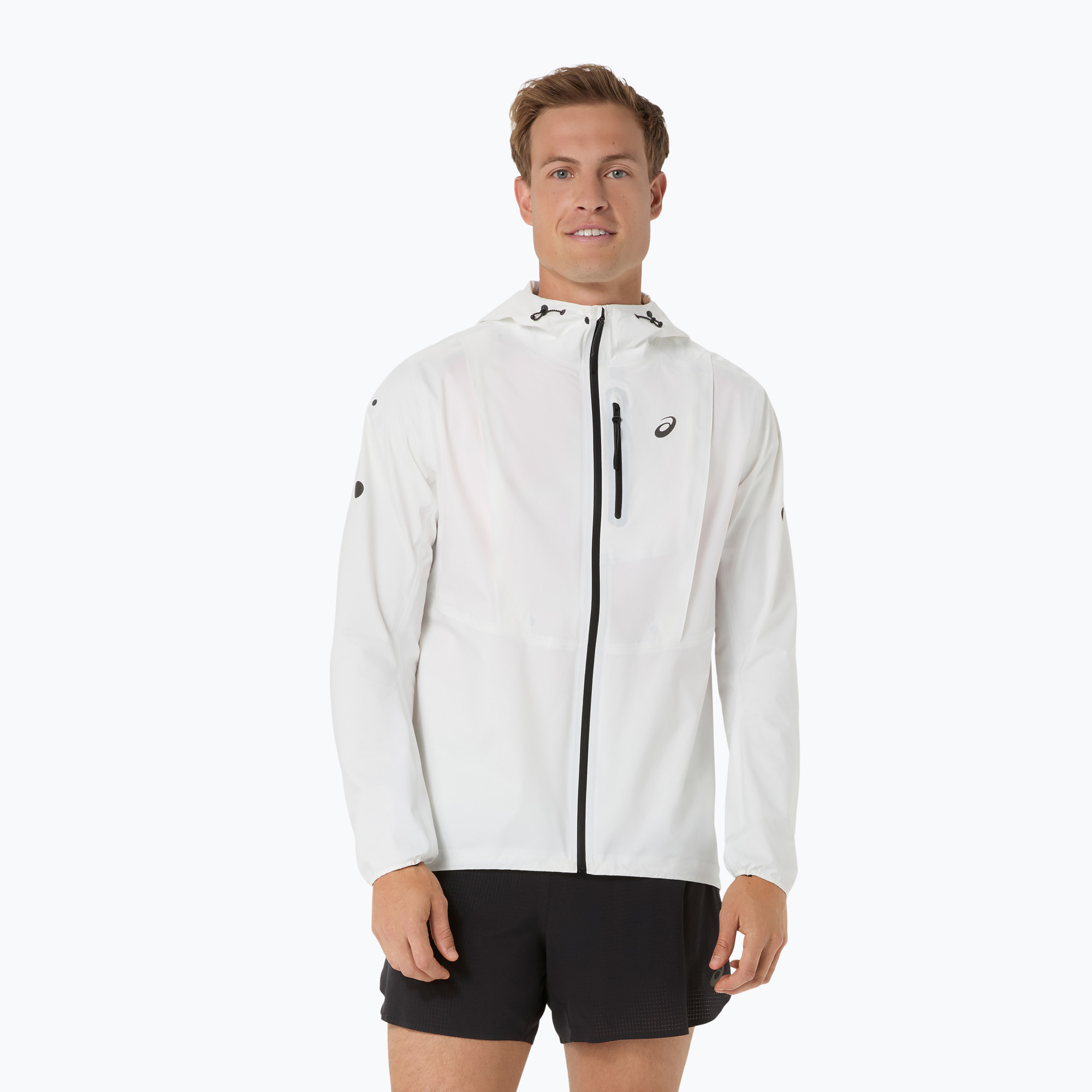 Мъжко яке за бягане ASICS Fujitrail Elite Waterproof Jacket cream